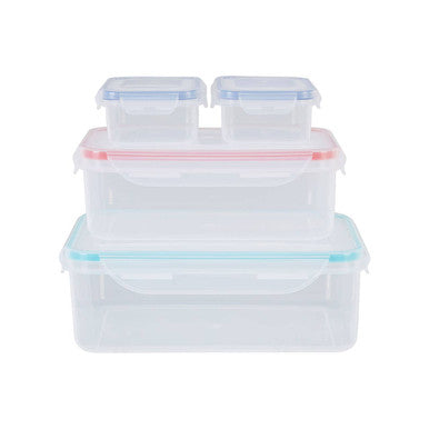 4 Piece Food Containers with Airtight Lids