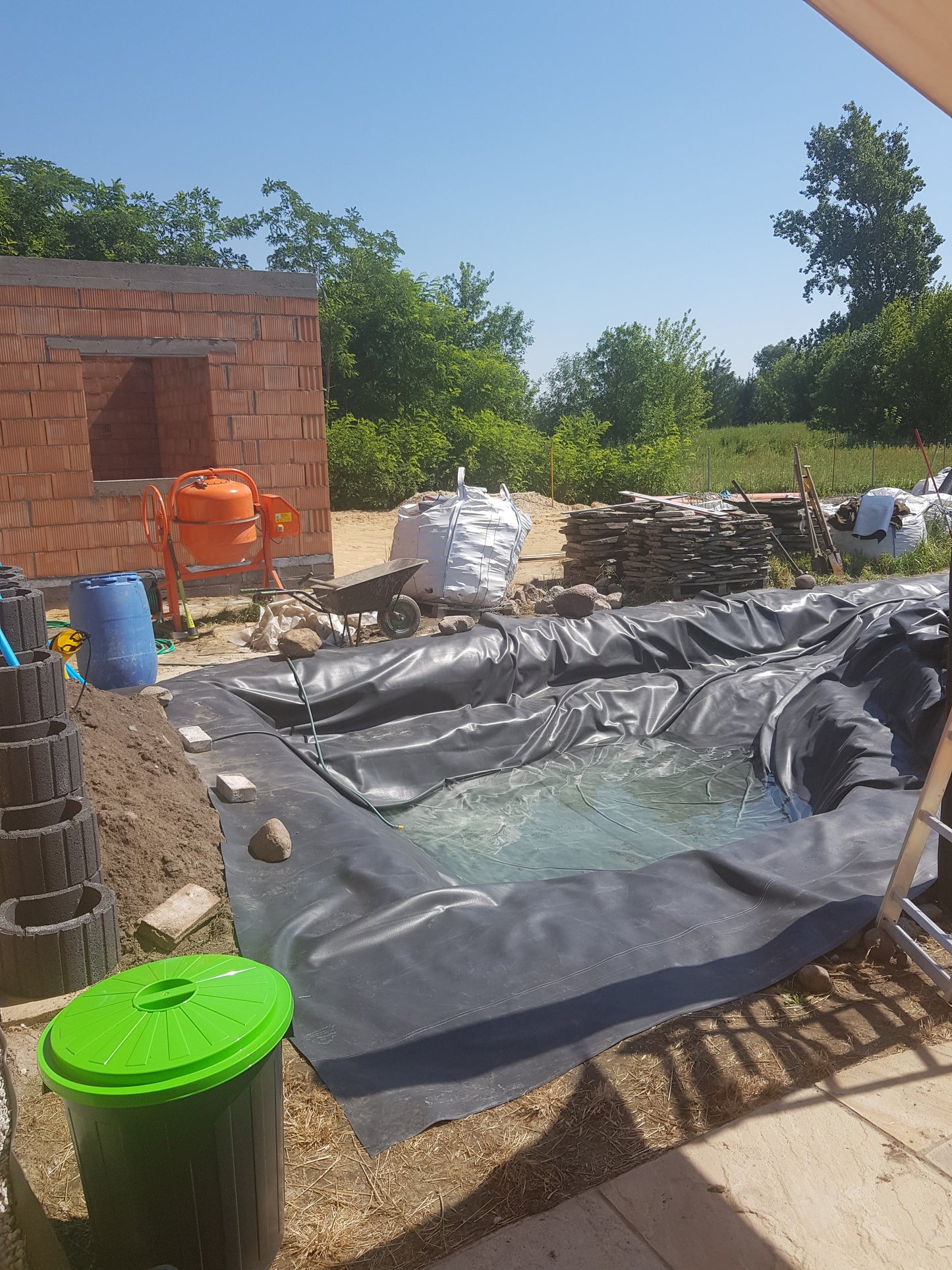 900gsm Rubber Pond Liner EPDM 3m x 3m