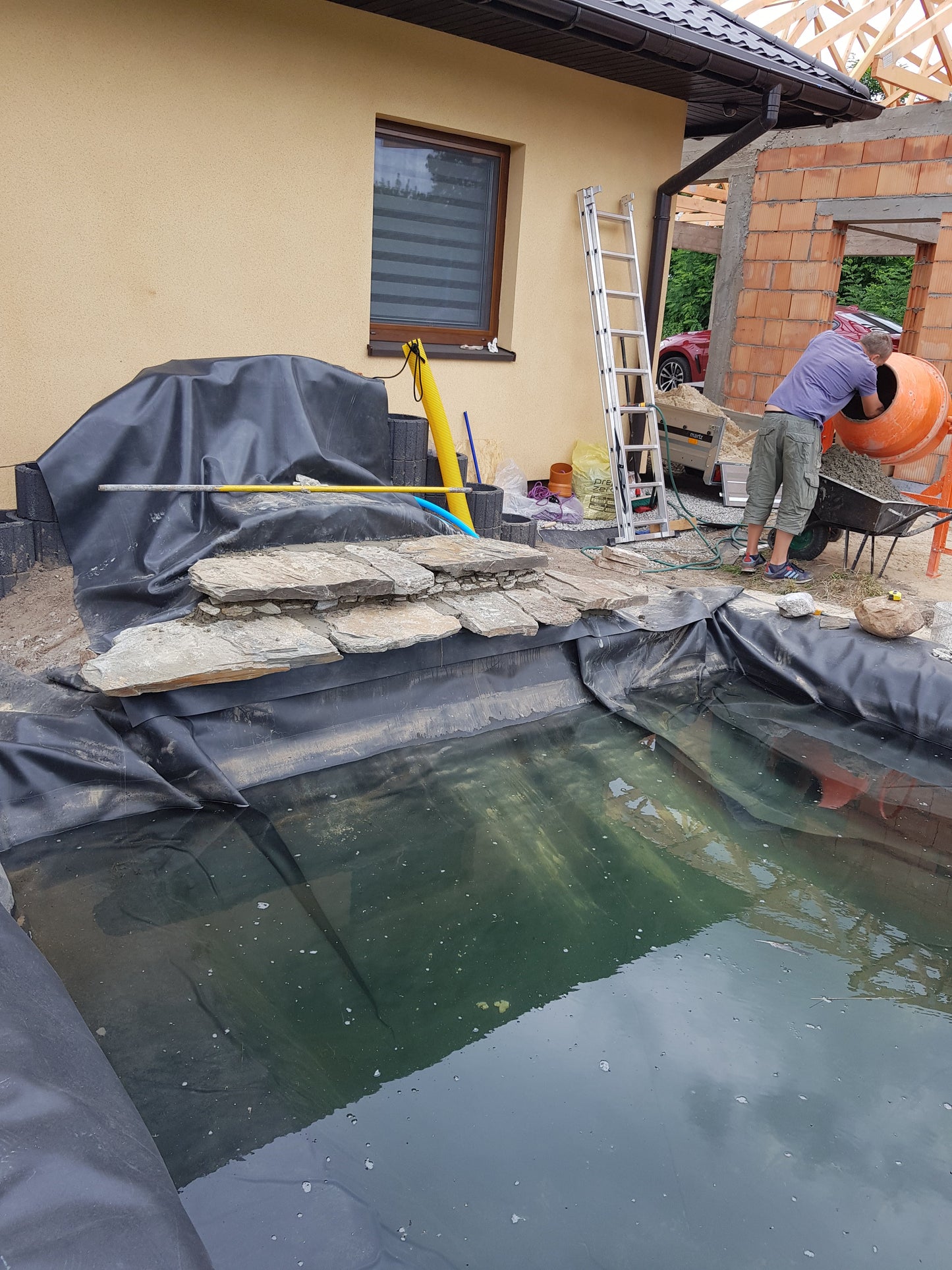 900gsm Rubber Pond Liner EPDM 2m x 10m