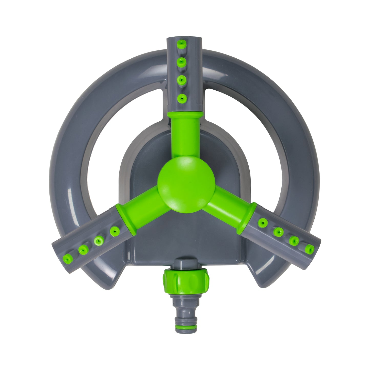 Rotating Lawn Sprinkler with Adjustable Arms (Lime/Grey)