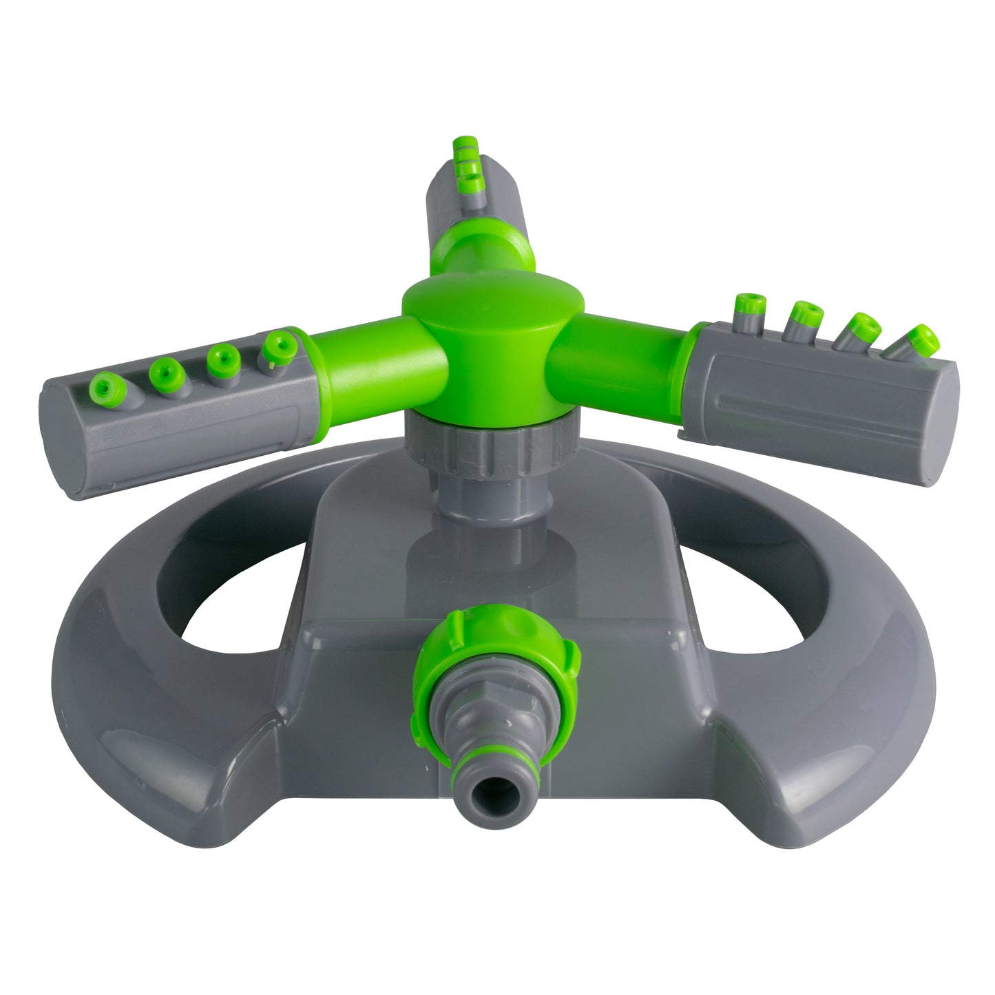 Rotating Lawn Sprinkler with Adjustable Arms (Lime/Grey)
