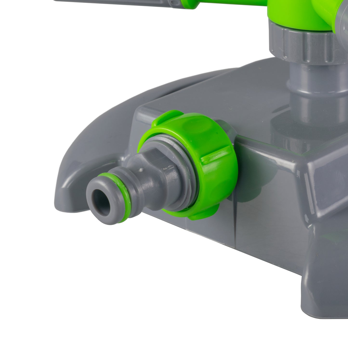 Rotating Lawn Sprinkler with Adjustable Arms (Lime/Grey)
