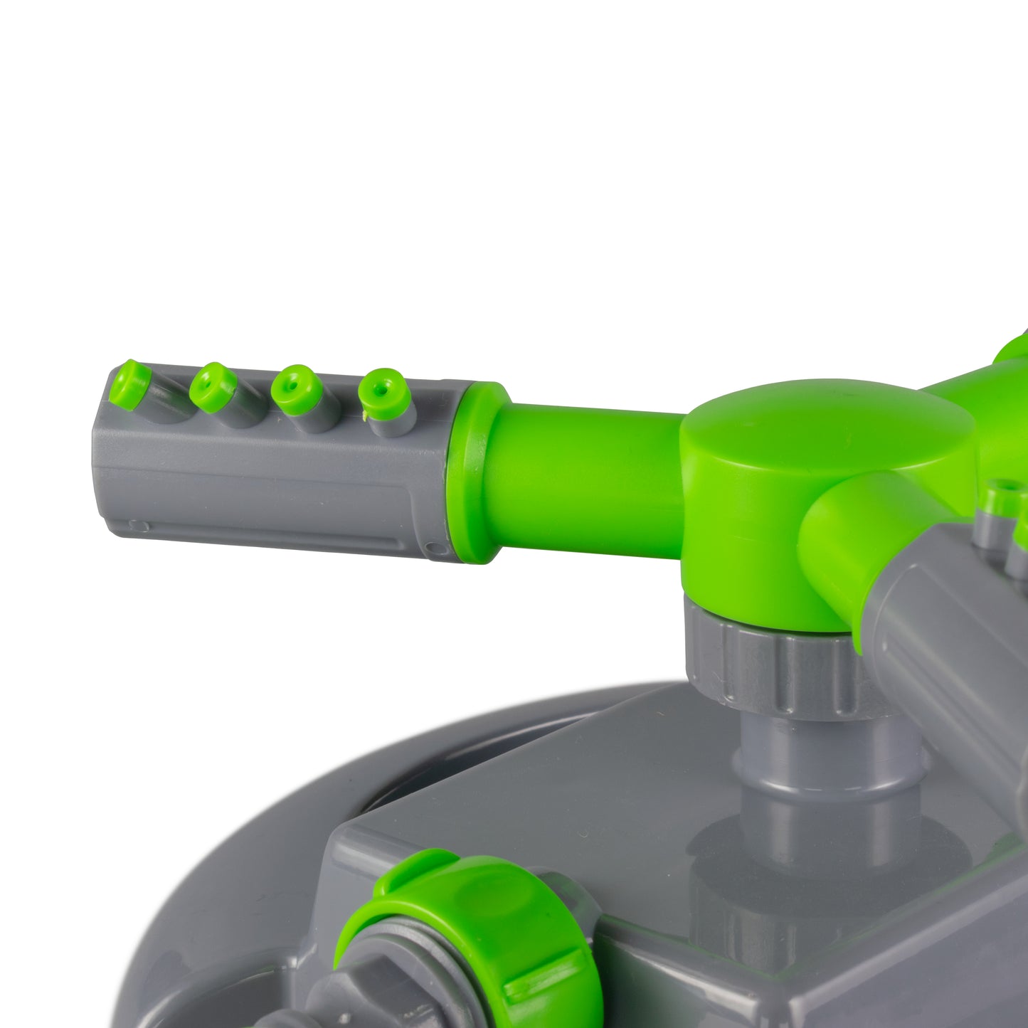 Rotating Lawn Sprinkler with Adjustable Arms (Lime/Grey)