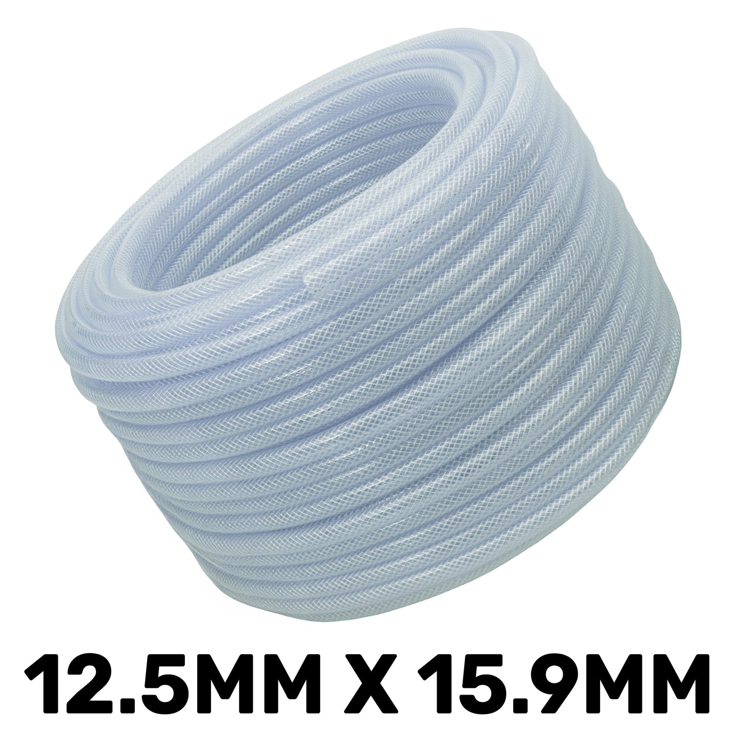 12.5mm Transparent Braided Reinforced PVC Hose