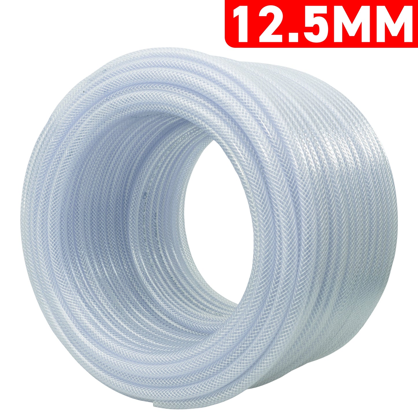 12.5mm Transparent Braided Reinforced PVC Hose