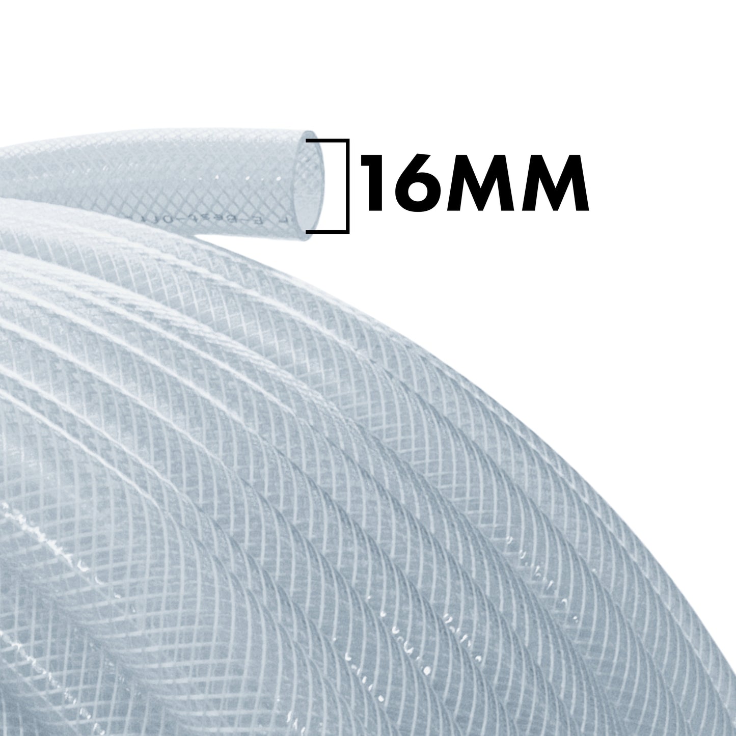 16mm Transparent Braided Reinforced PVC Hose