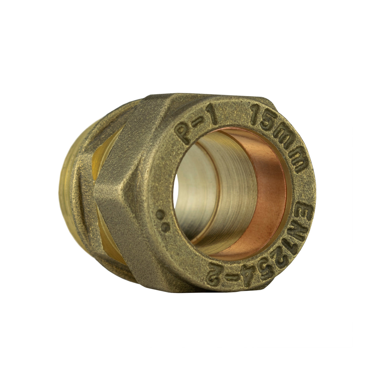 IBC S60X6 Cap – 15mm Brass Compression Straight