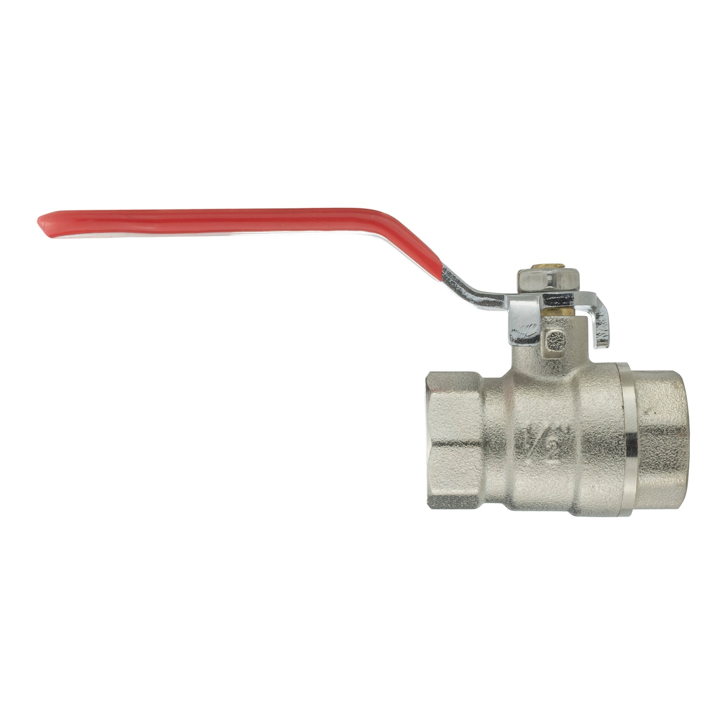 Brass Nickel-Plated Lever Valve BSP Female Thread
