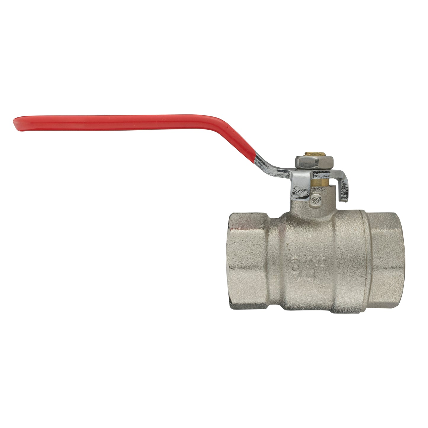 Brass Nickel-Plated Lever Valve BSP Female Thread