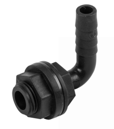 Water Butt Tank Connector 90 Degree Elbow 1/2"BSPM - 1/2" Barb