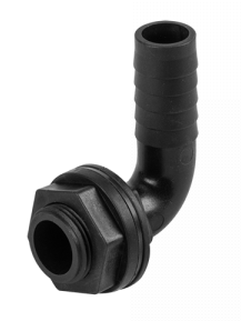 Water Butt Tank Connector 90 Degree Elbow 2"BSPM - 2" Barb