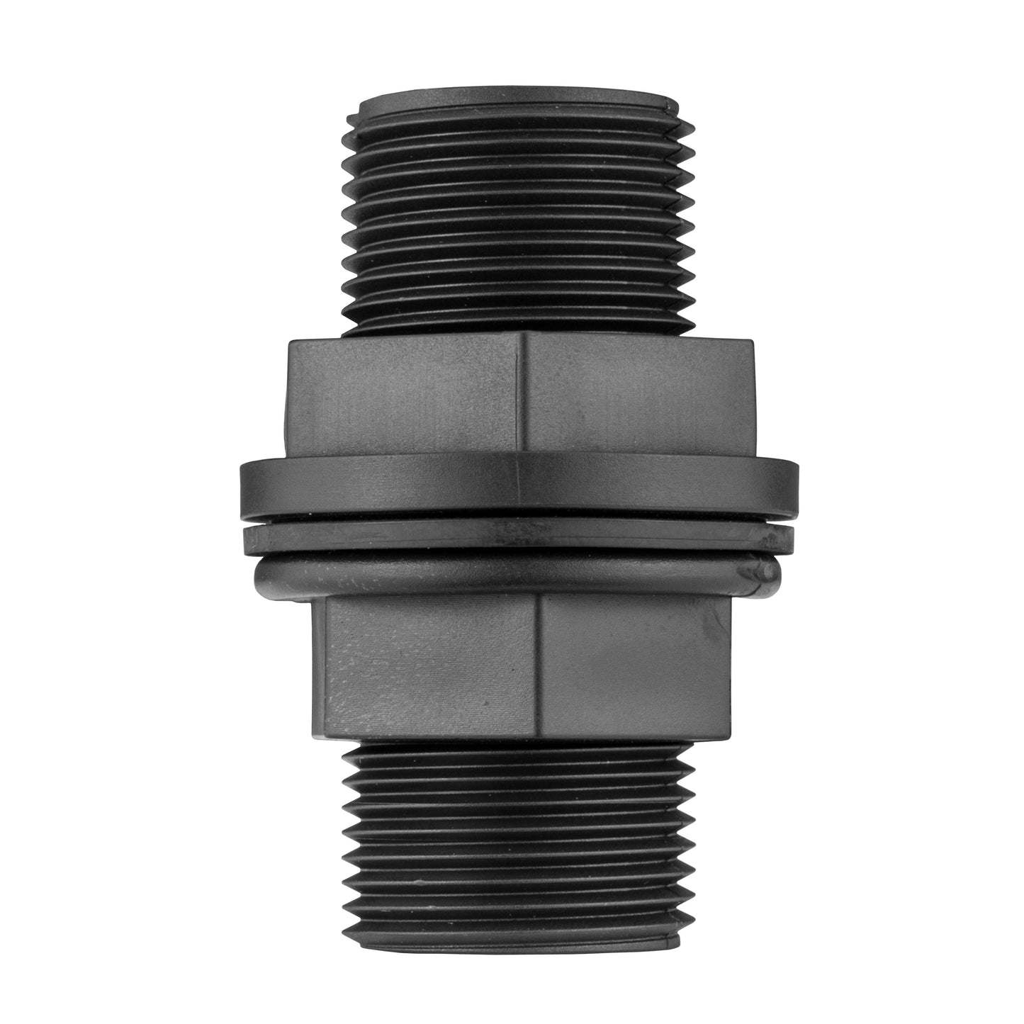 Water Butt Connector 3/4" BSP with Valve and 16mm Barbed Straight