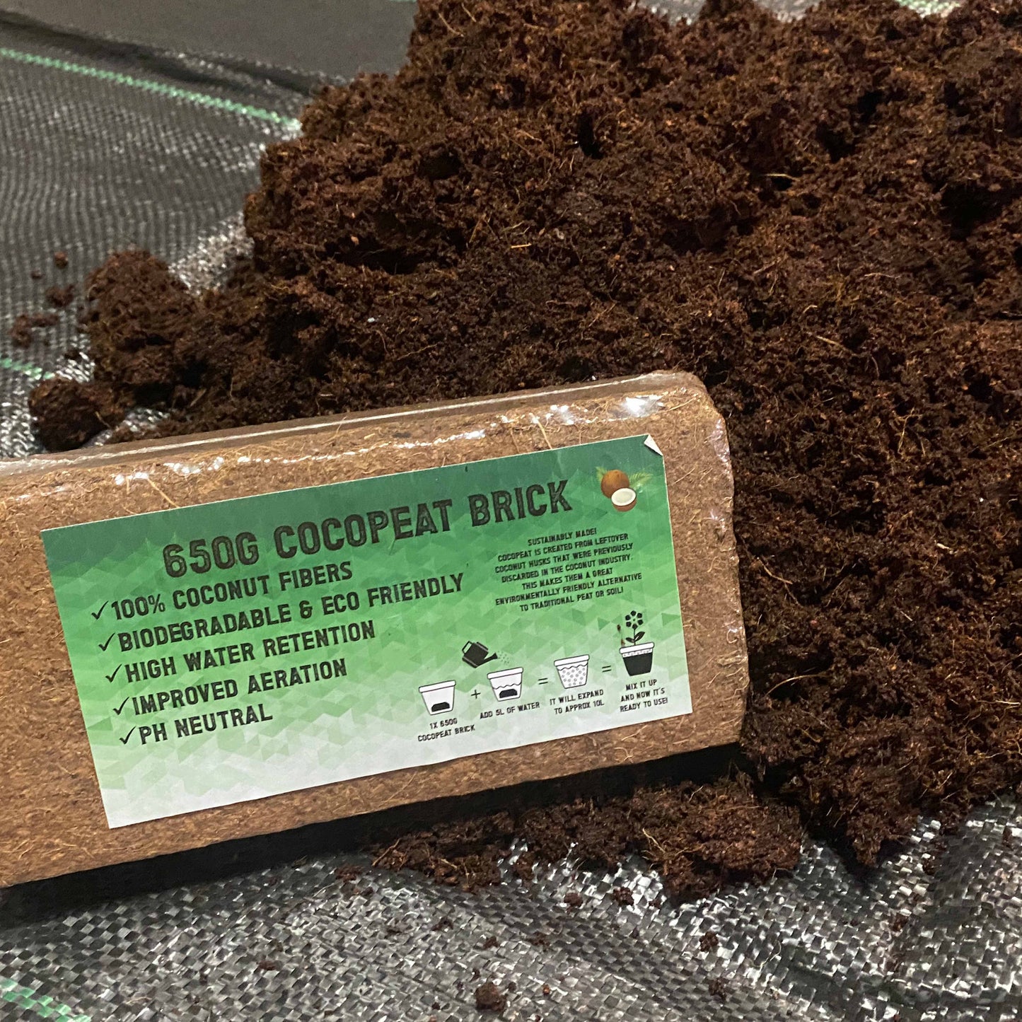 Coco Coir, Natural Compost Organic Coconut Fibre