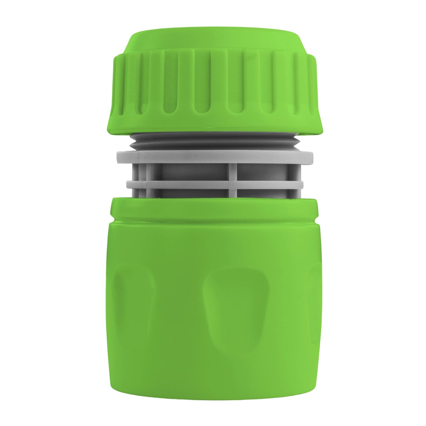 Female Hose Connector for 1/2" Hose, Green/Gray