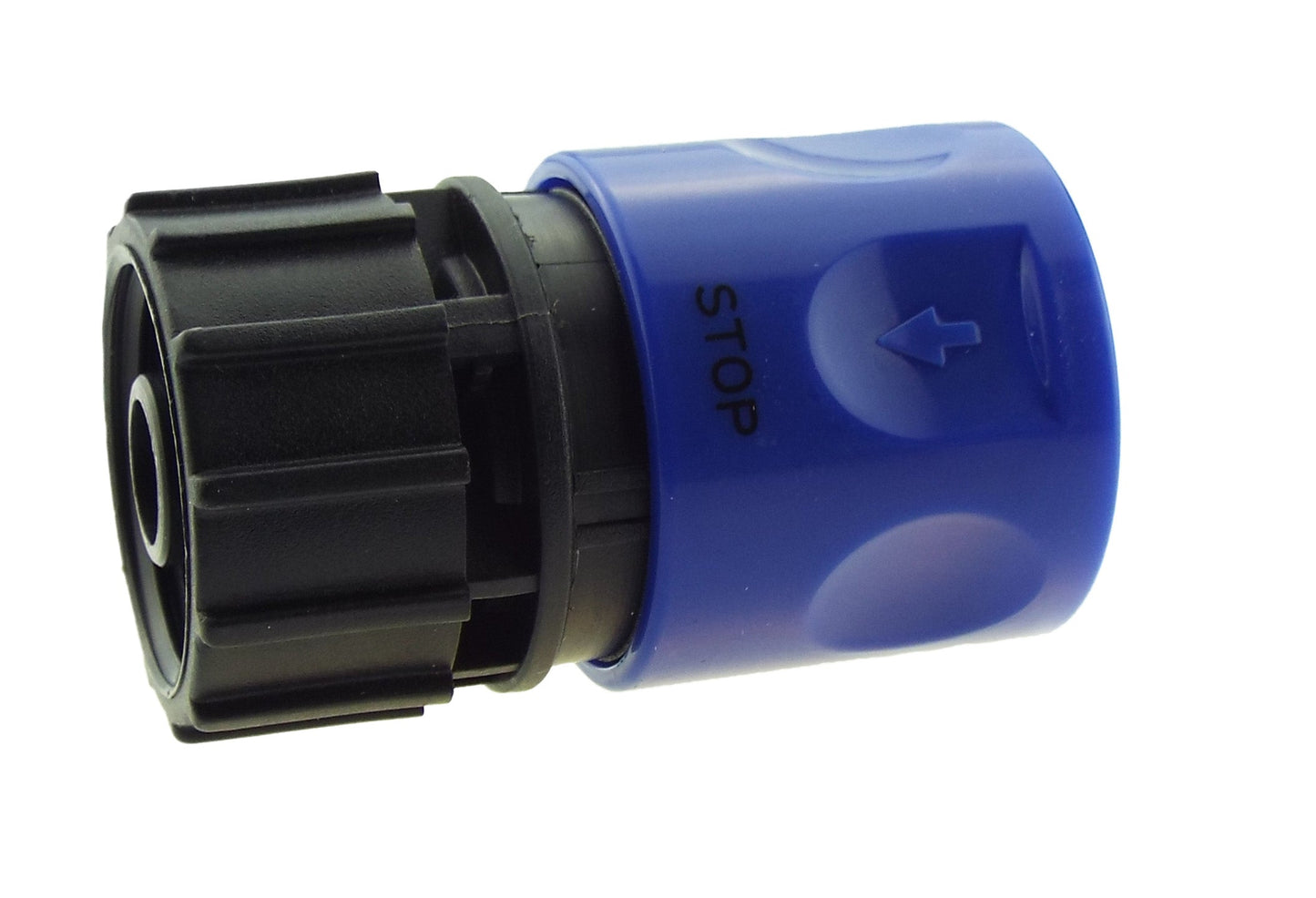 In-Line Valve with 2 x Click-Lock Hose Connectors Blue