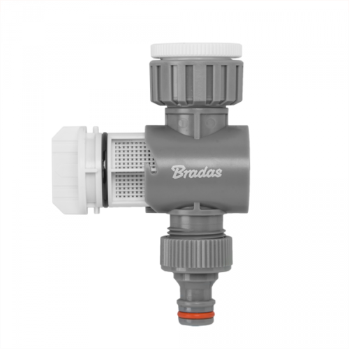 Garden Tap Filter with BSP Inlet and Quick Connect Outlet (White/Grey)