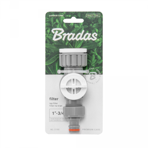 Garden Tap Filter with BSP Inlet and Quick Connect Outlet (White/Grey)