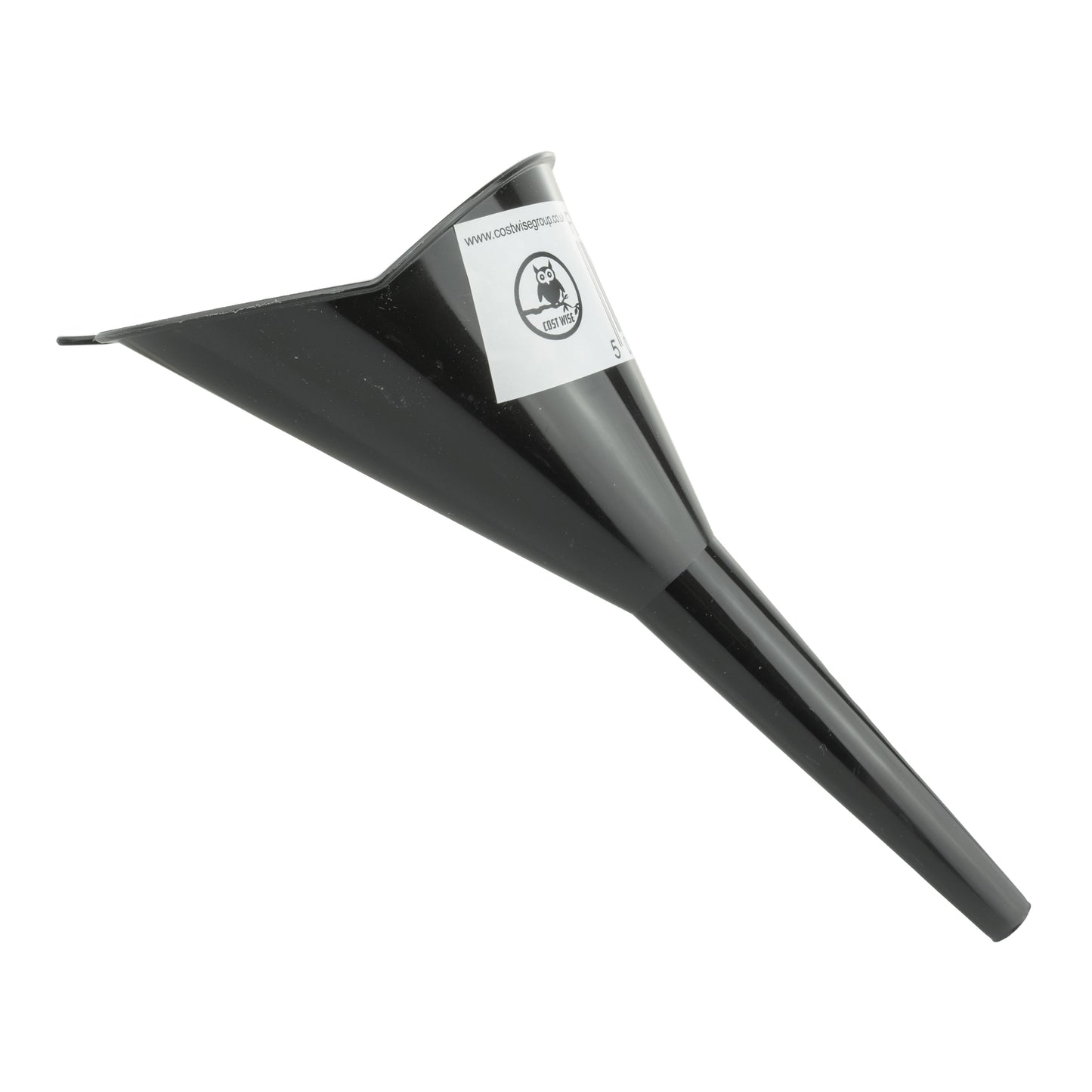 Car Fuel Funnel Cone Angled Top (Black)
