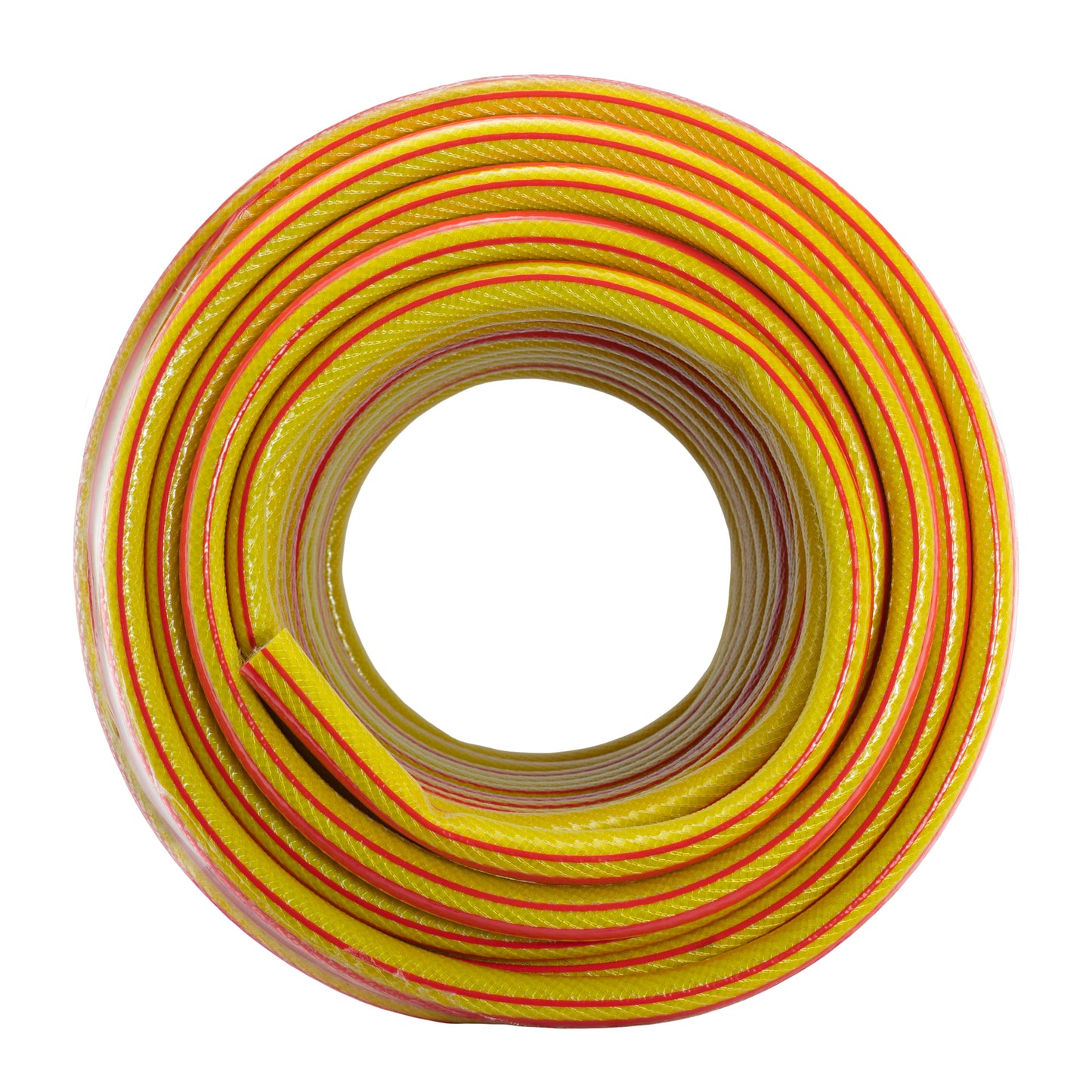 Premium Garden Hose Pipe with Brass Hose Connectors, Yellow