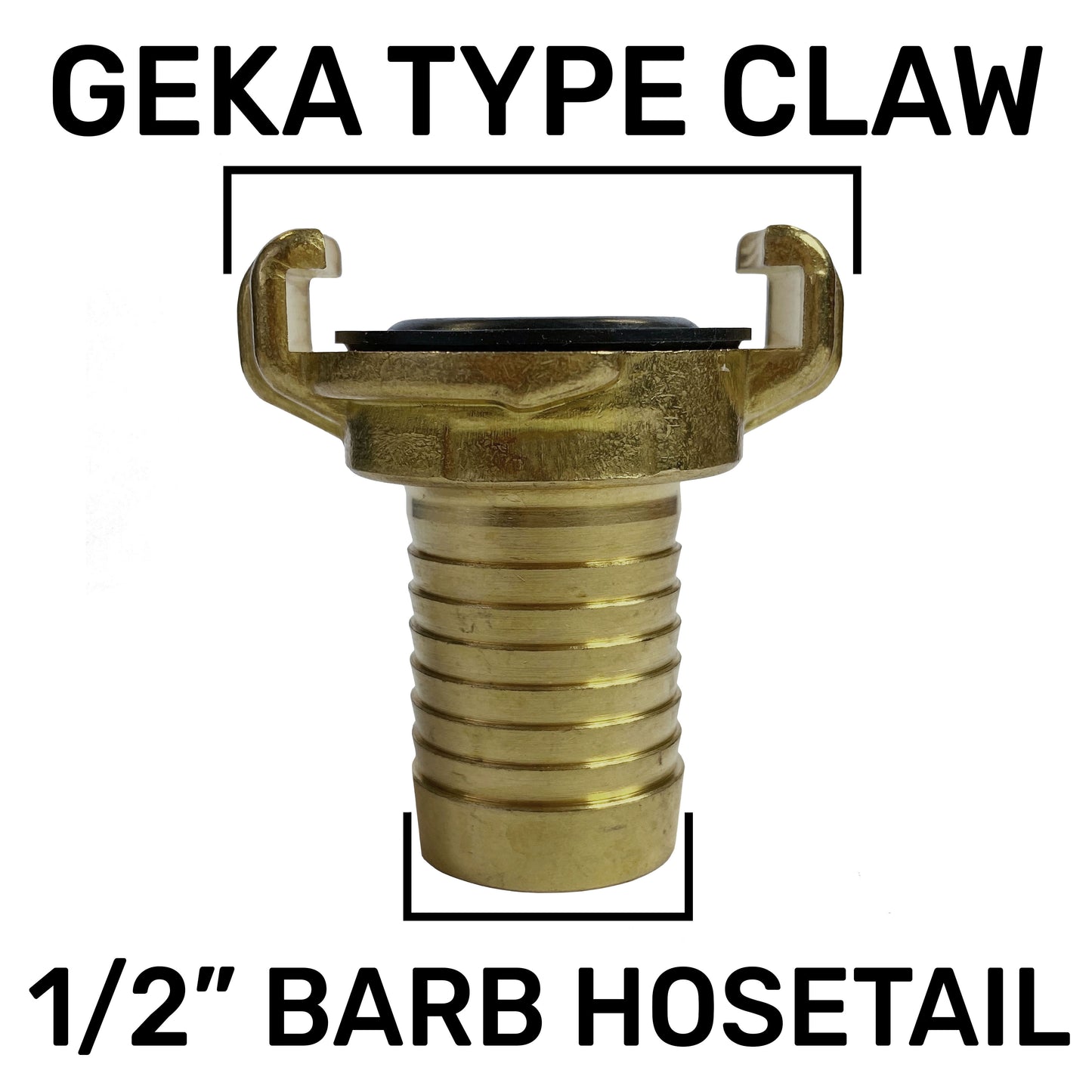 Geka Type Claw Fitting - 1/2" Hose