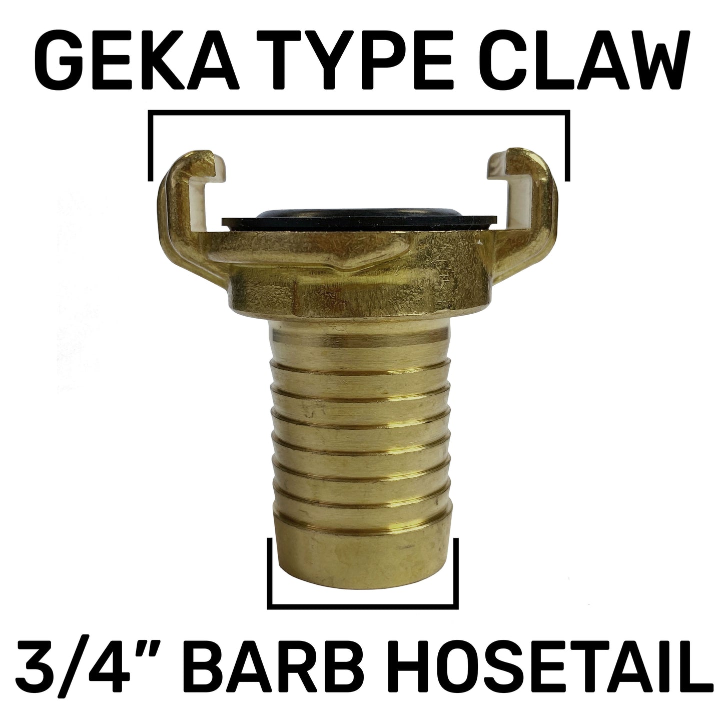 Geka Type Claw Fitting - 3/4" Hose