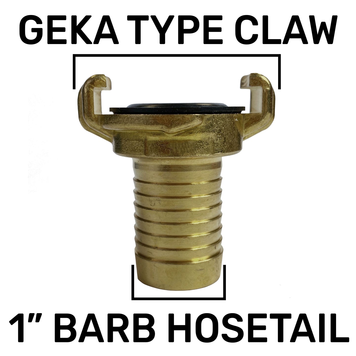 Geka Type Claw Fitting - 1" Hose
