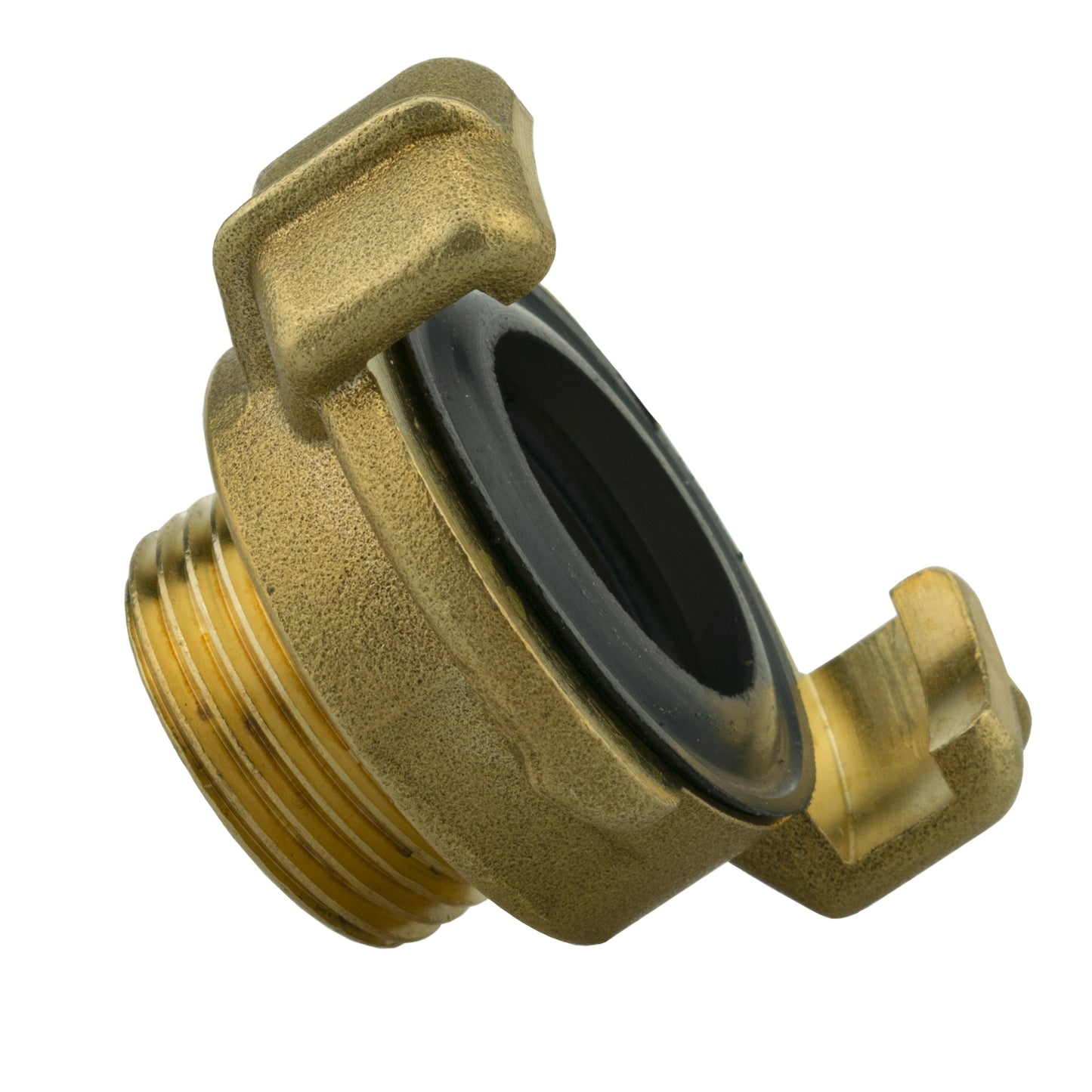 Hose Connector Blue with In-Line Valve and Geka Type Connector