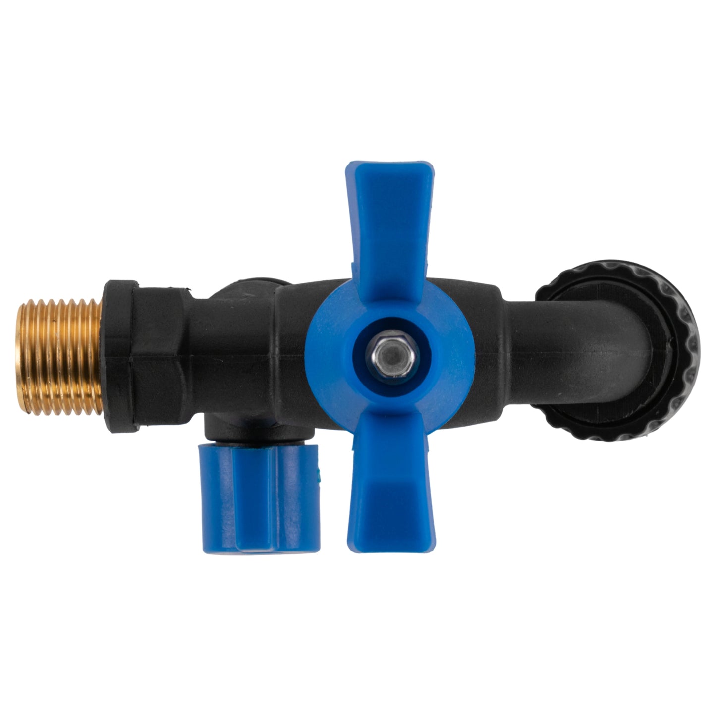 Garden Bib Double Tap 1/2" BSPM (Black/Blue)