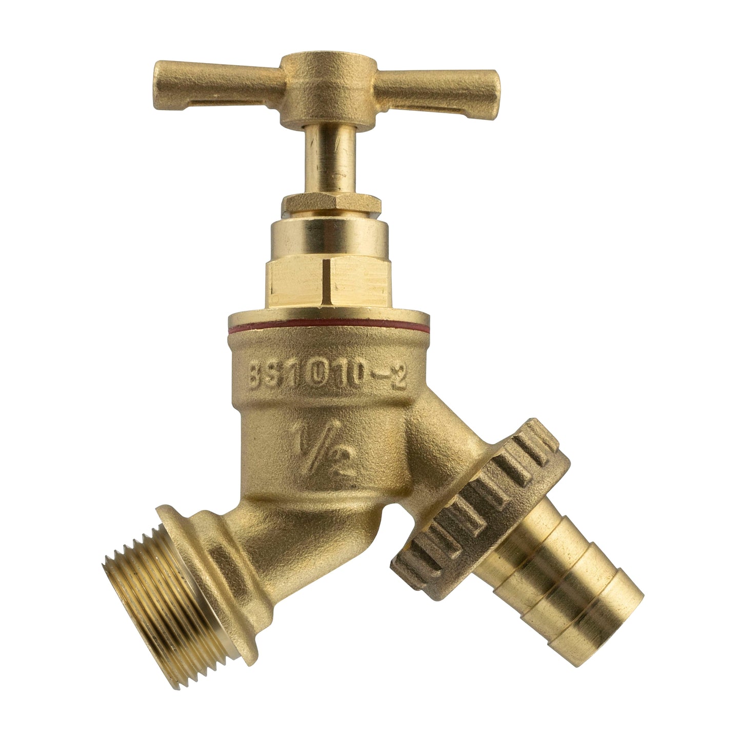 Garden Bib Tap Brass 1/2" BSPM - Barb