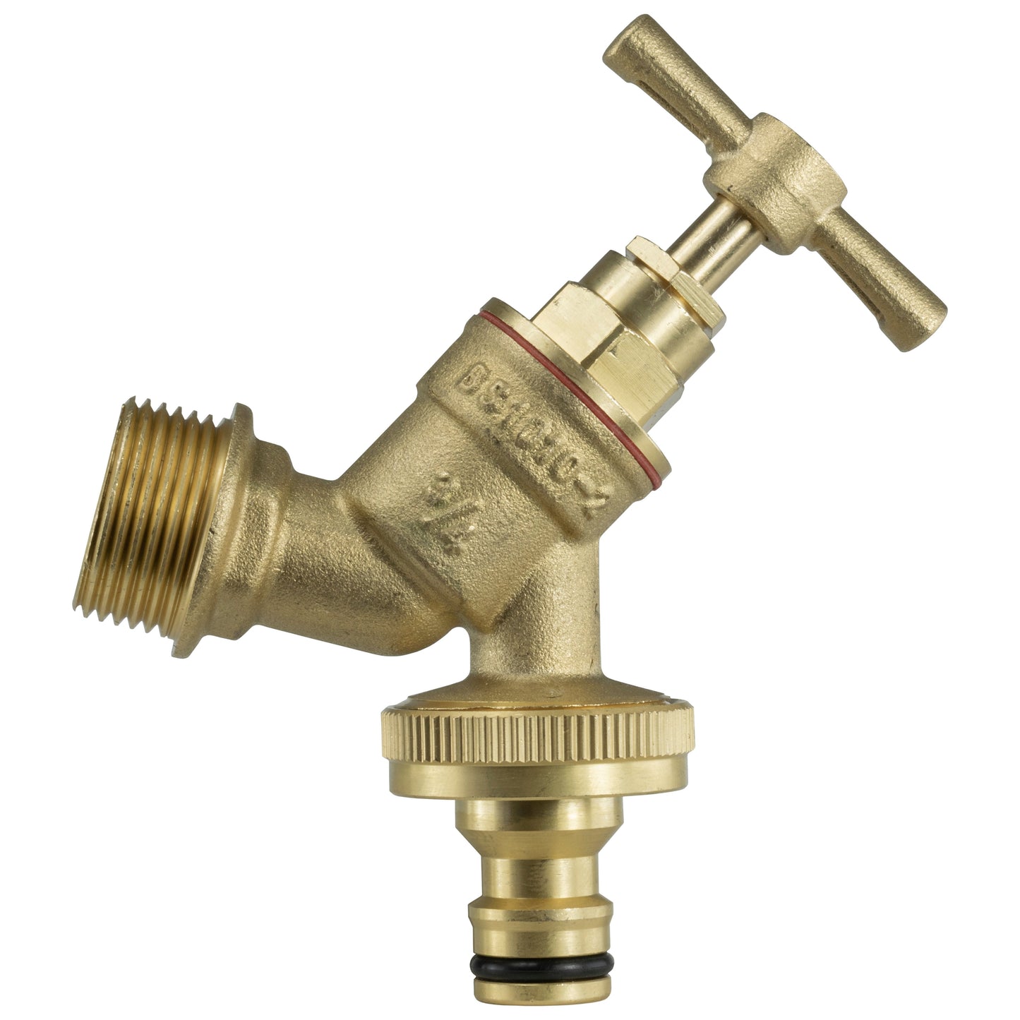 Garden Bib Tap Brass 3/4" BSPM - Quick Connect