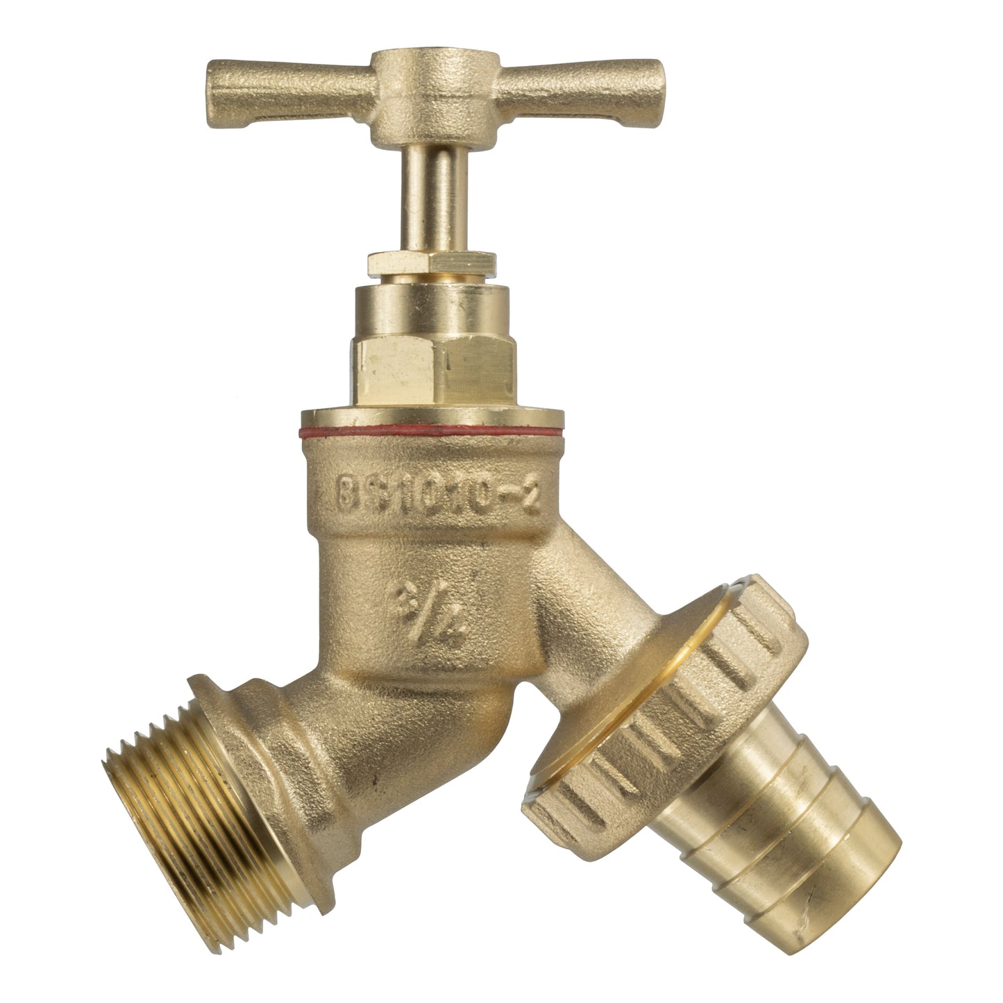 Garden Bib Tap Brass 3/4" BSPM - 3/4" Barb
