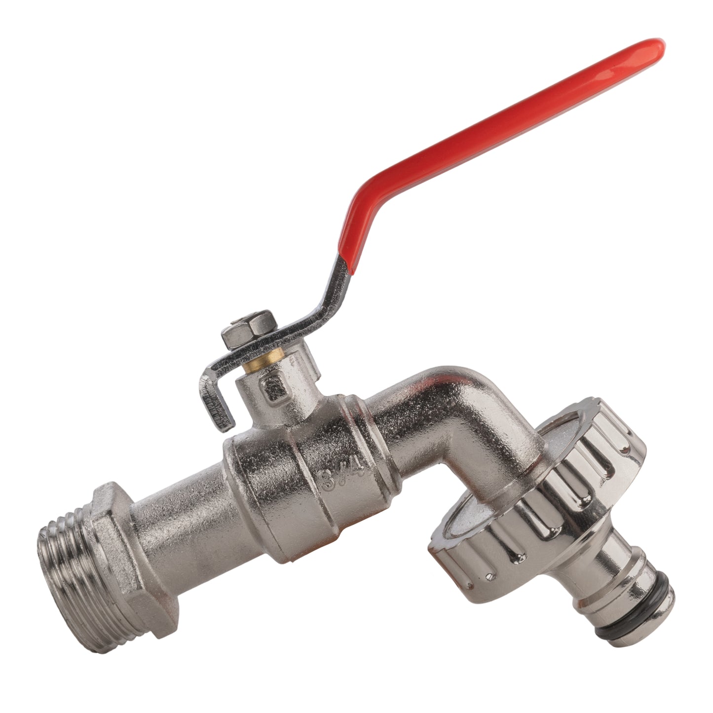 25mm MDPE Wall Flange with Quick Connect Lever Tap