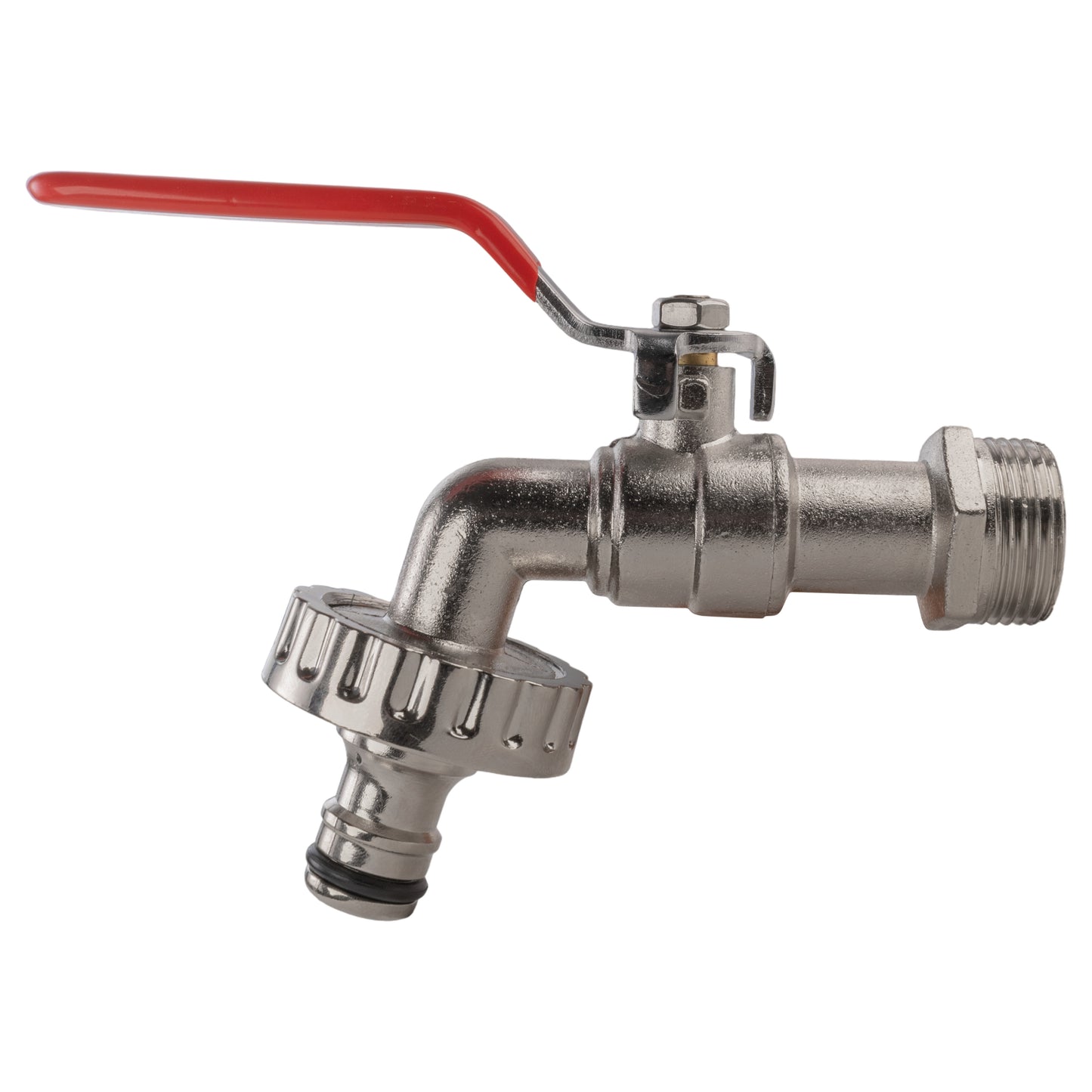 25mm MDPE Wall Flange with Quick Connect Lever Tap