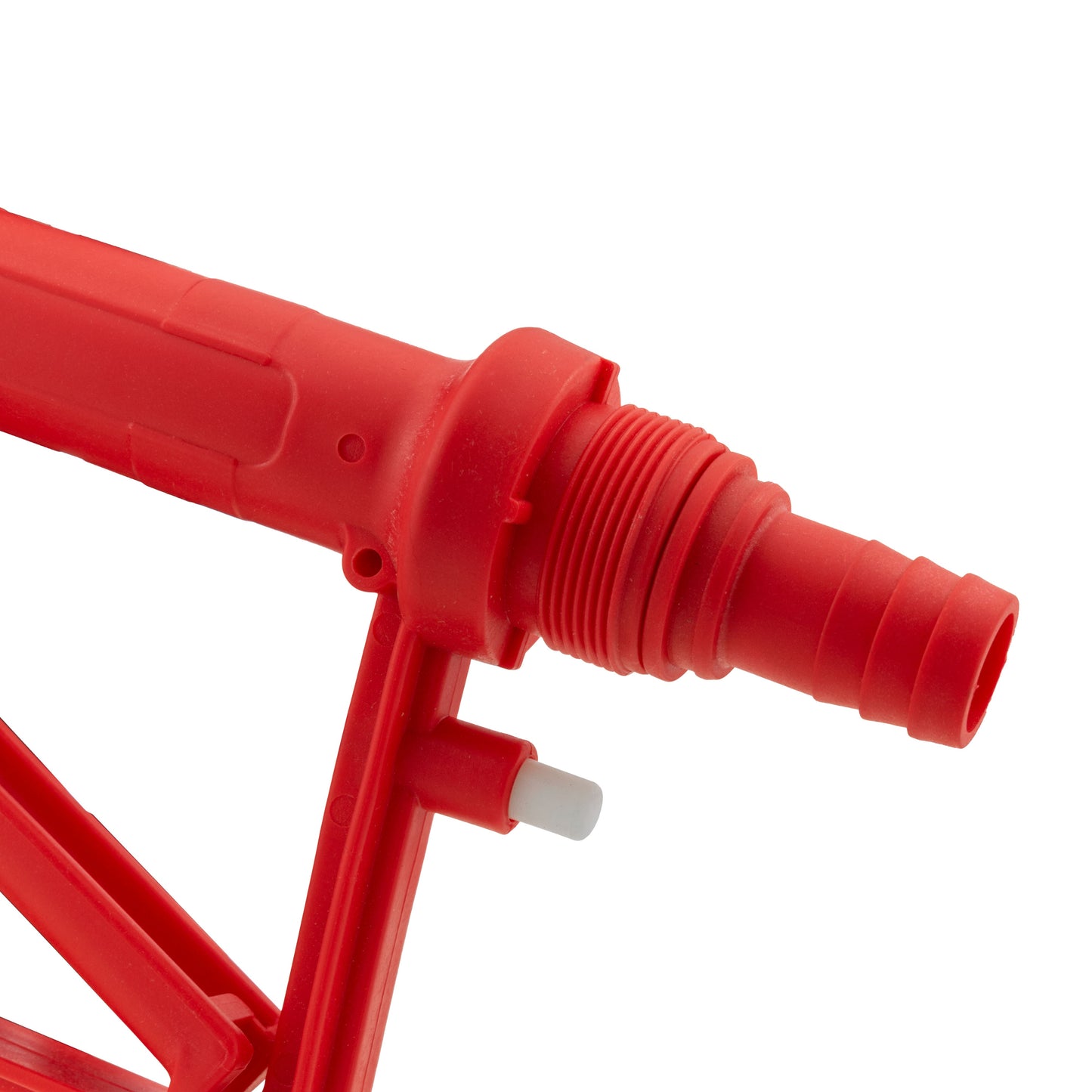 Fuel Nozzle Gun 3/4" Barb Inlet - Metal Outlet (Red)