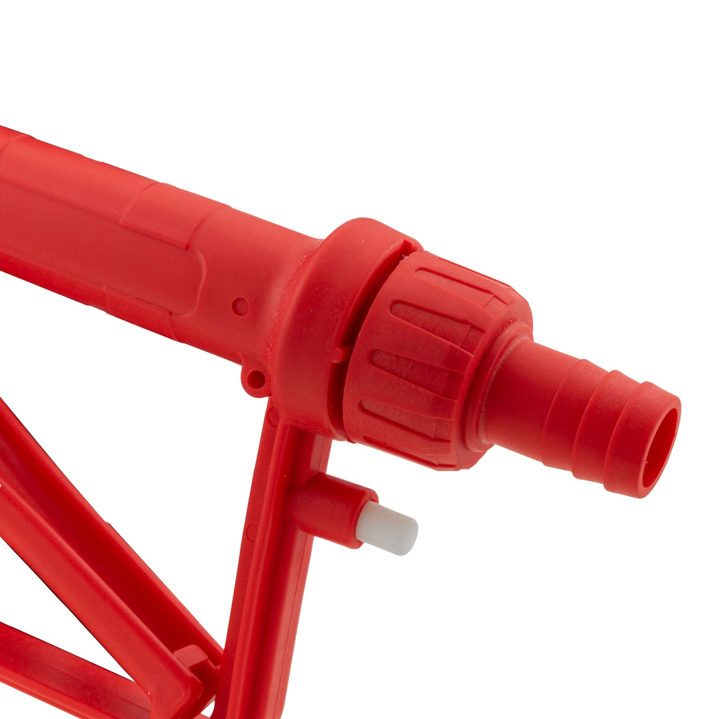 Fuel Nozzle Gun 3/4" Barb Inlet - Metal Outlet (Red)
