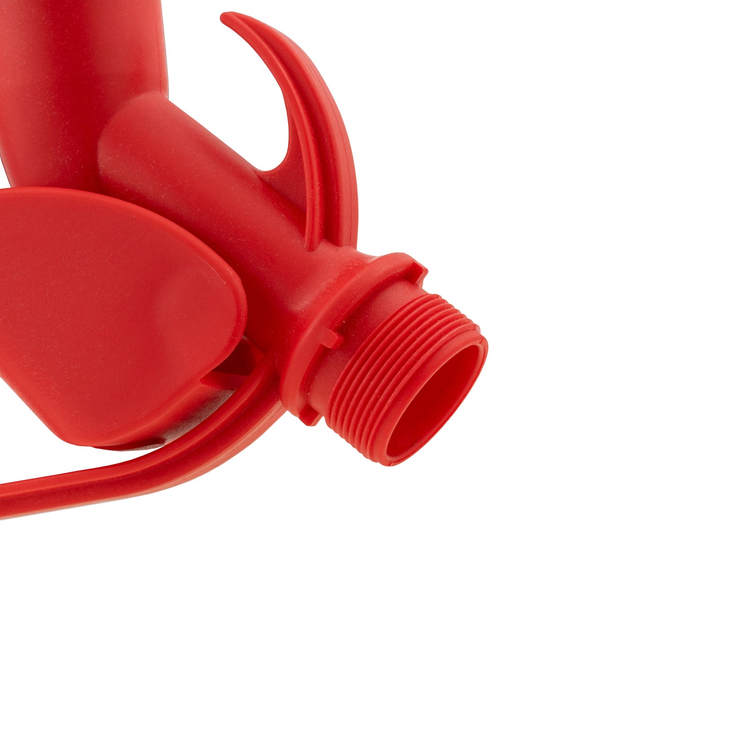 Fuel Nozzle Gun 3/4" Barb Inlet - Metal Outlet (Red)