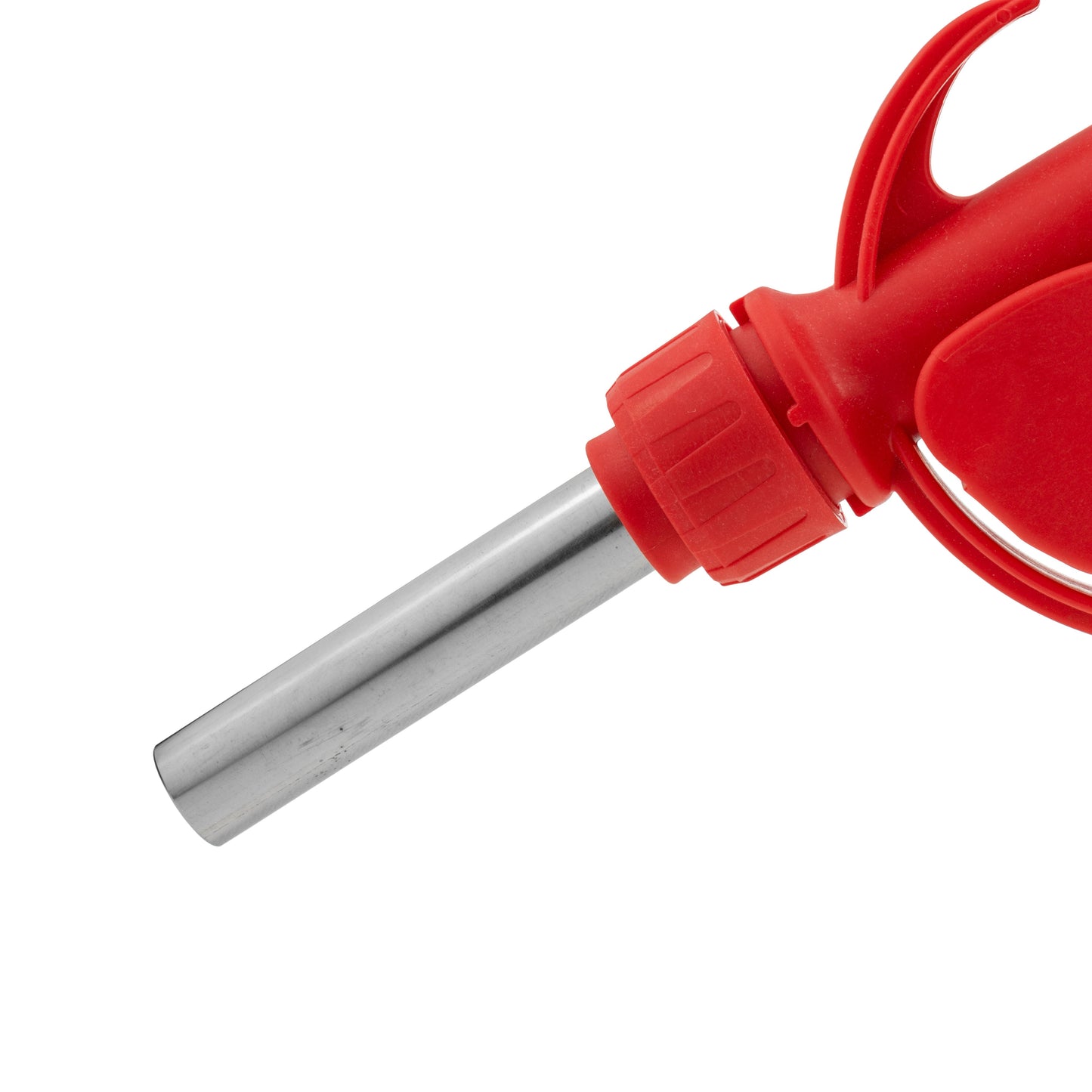 Fuel Nozzle Gun 3/4" Barb Inlet - Metal Outlet (Red)