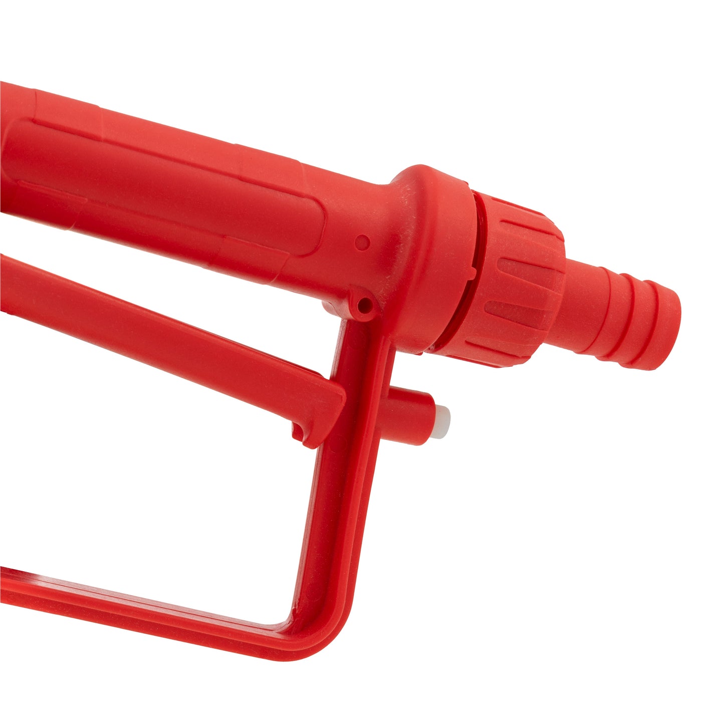 Fuel Nozzle Gun 3/4" Barb Inlet - Metal Outlet (Red)