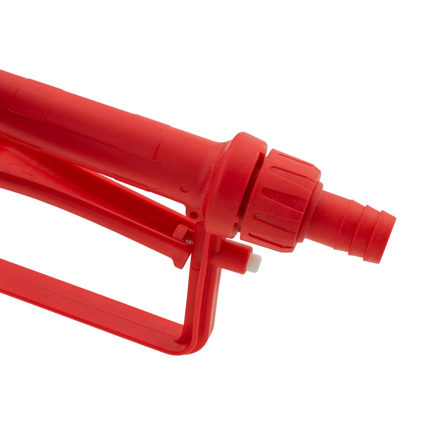 Fuel Nozzle Gun 3/4" Barb Inlet - Metal Outlet (Red)