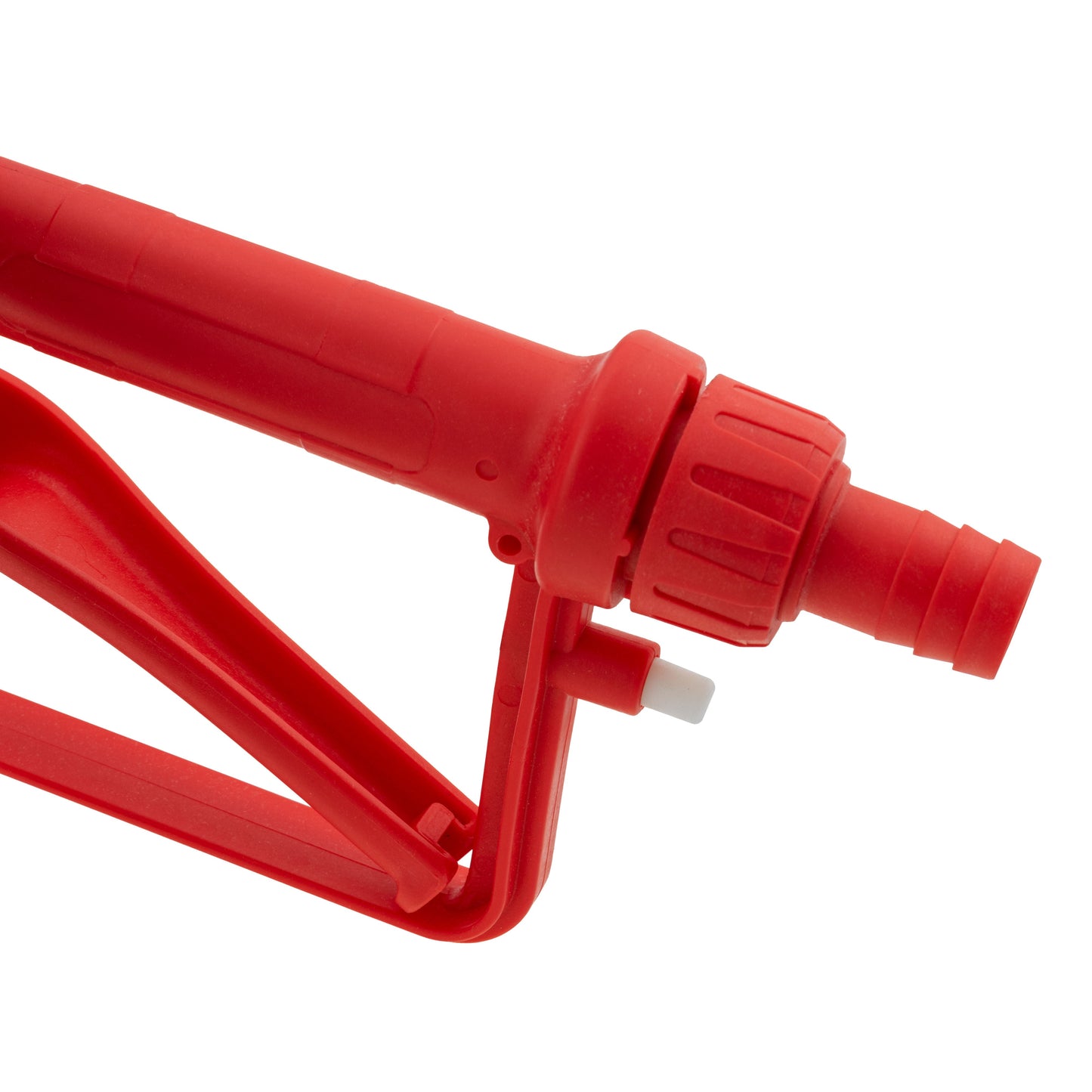 Fuel Nozzle Gun 3/4" Barb Inlet - Metal Outlet (Red)
