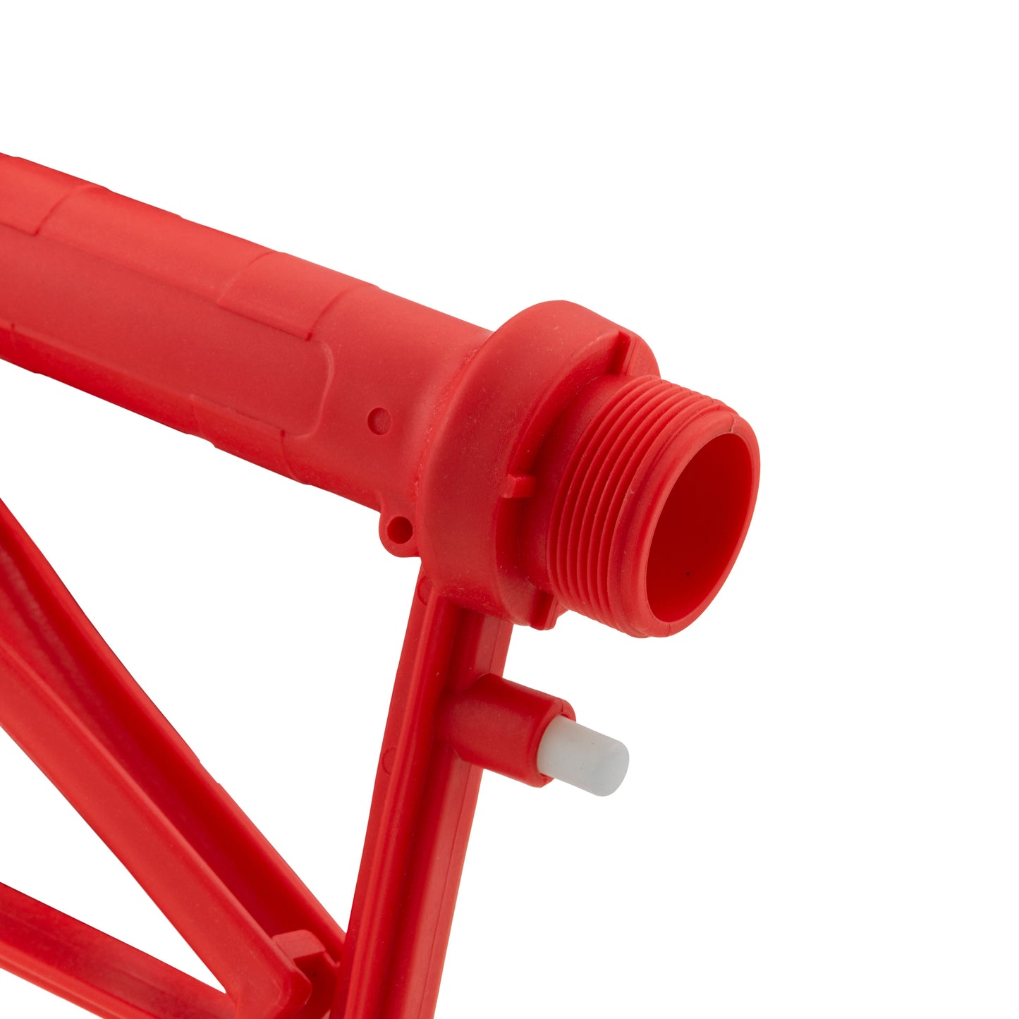 Fuel Nozzle Gun 3/4" Barb Inlet - Metal Outlet (Red)