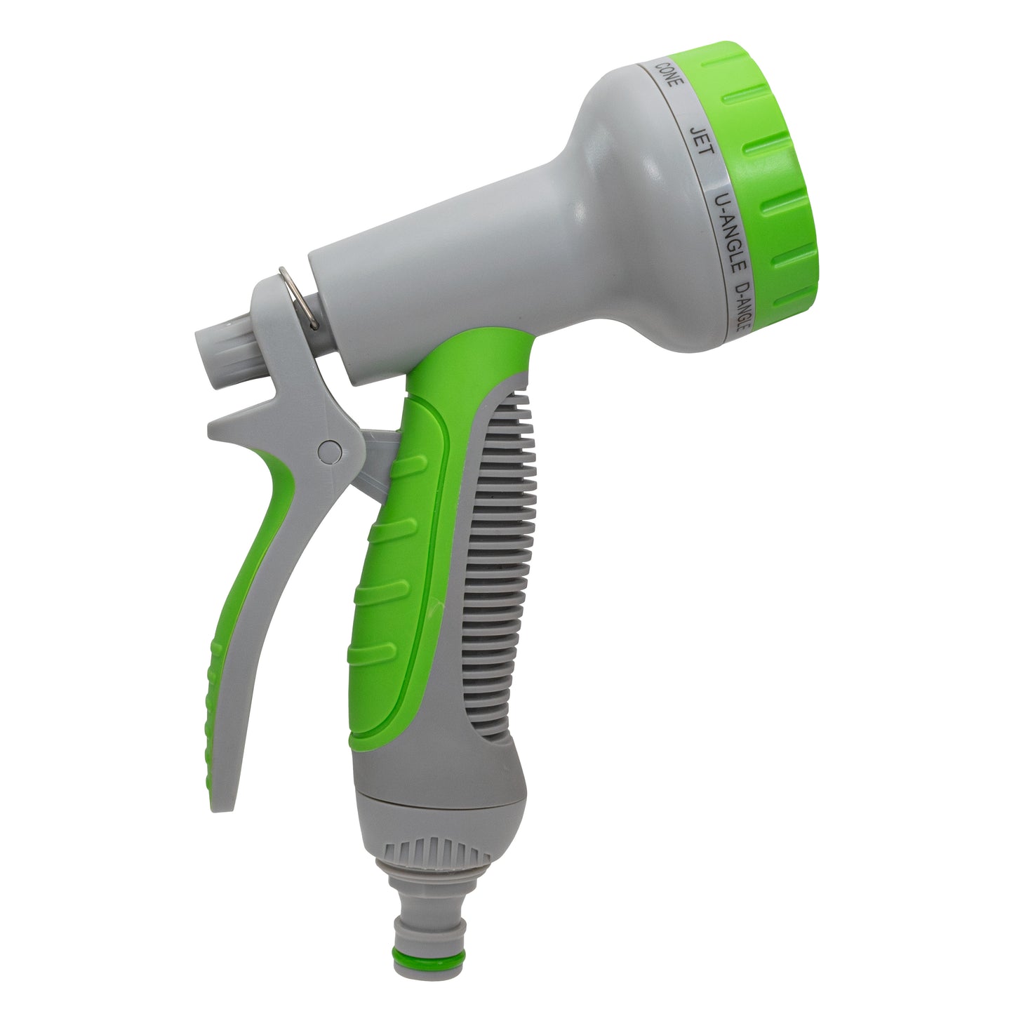 Hose Gun Water Sprayer Multi Pattern Adjustable (Lime/Grey)