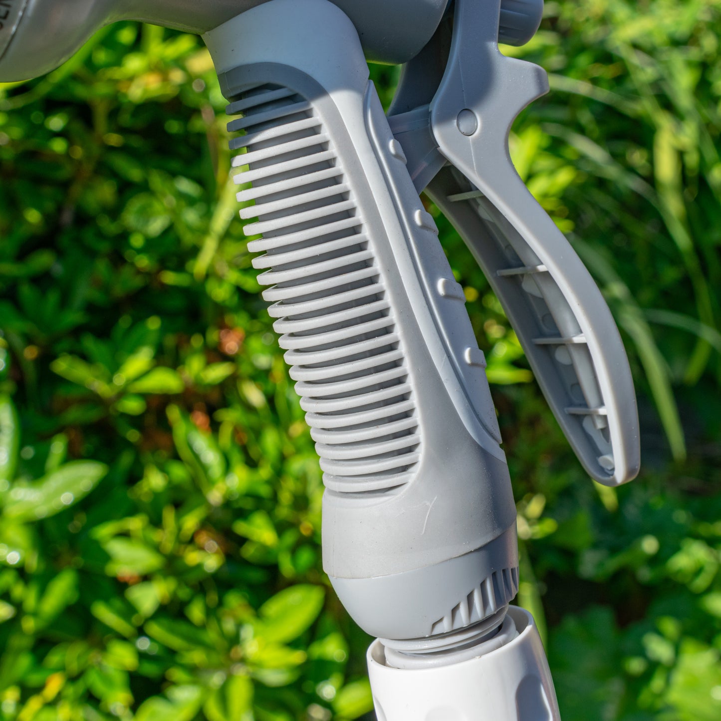 Hose Gun Water Sprayer Multi Pattern Adjustable (White/Grey)