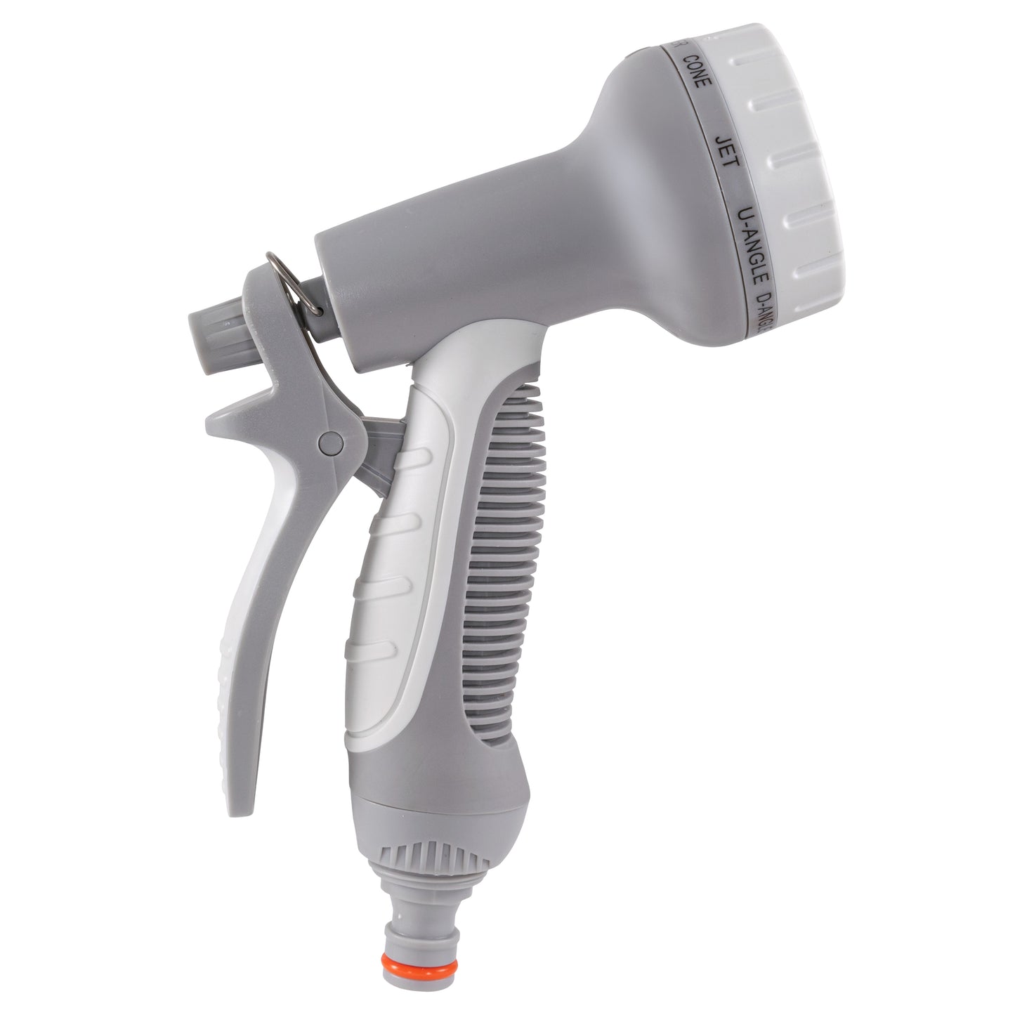 Hose Gun Water Sprayer Multi Pattern Adjustable (White/Grey)