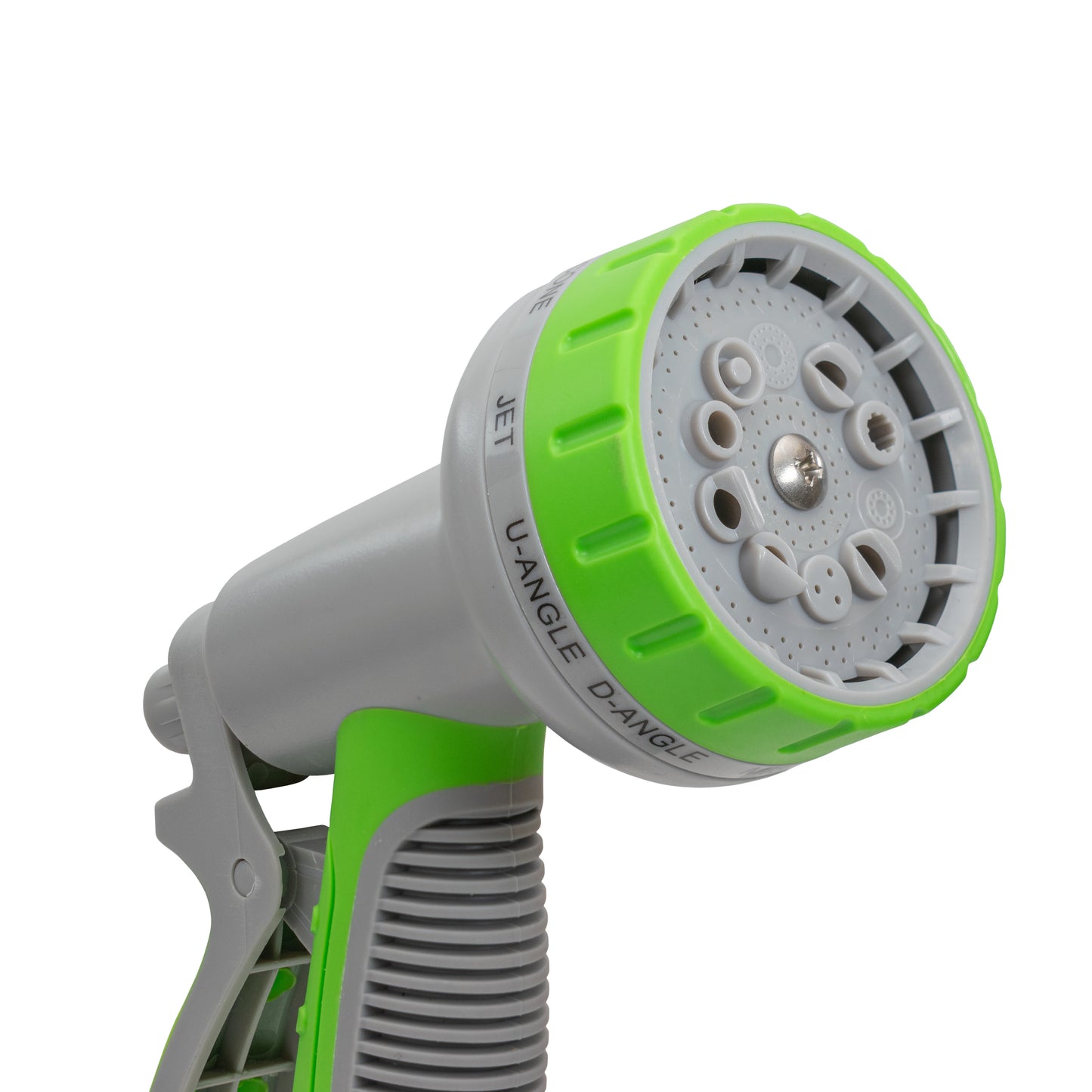 Hose Gun Water Sprayer Multi Pattern Adjustable (Lime/Grey)