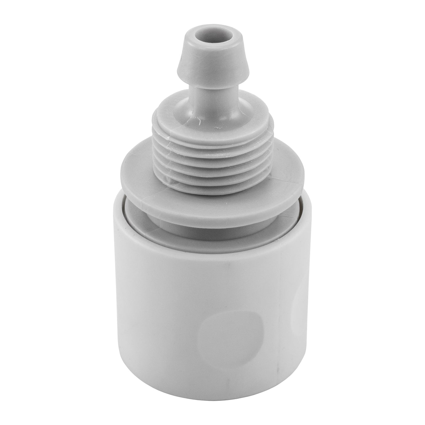 10mm Female Hose Connector, White/Grey