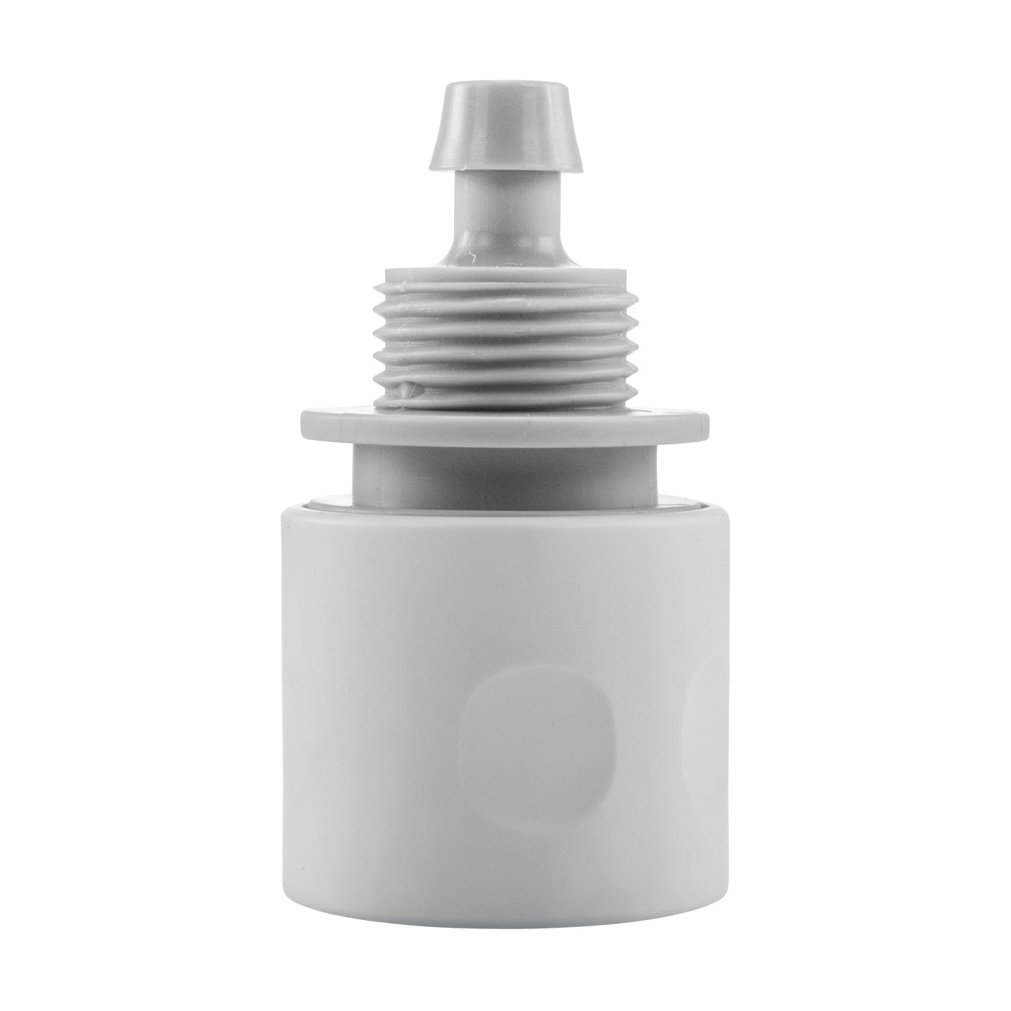 10mm Female Hose Connector, White/Grey