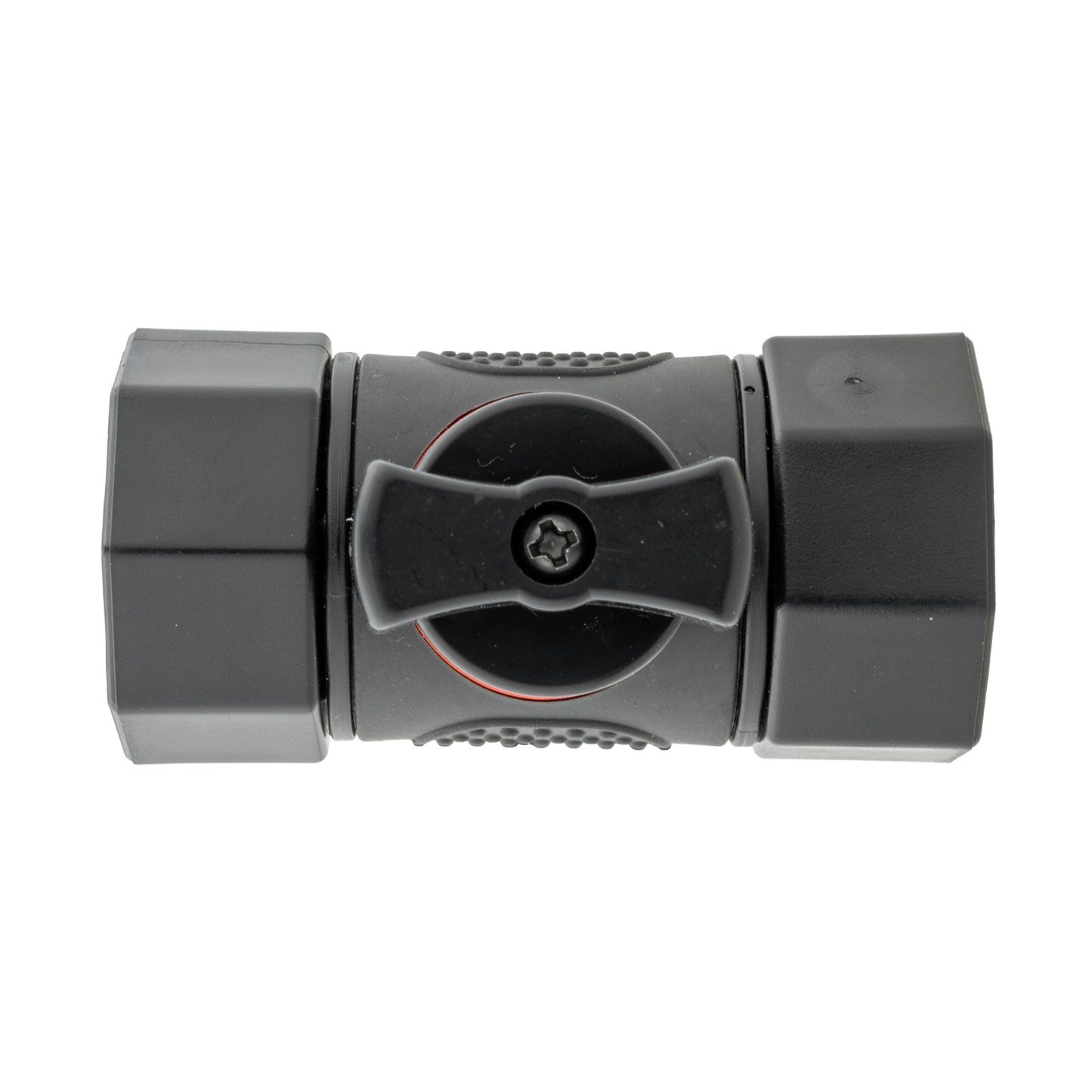 Water Butt Connector 3/4" BSP with Valve and Click-Lock Connector Blue
