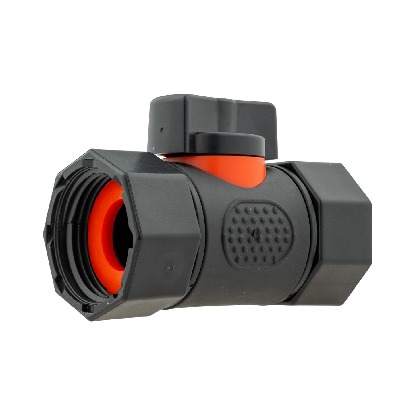Water Butt Connector 3/4" BSP with Valve and 16mm Barbed Straight