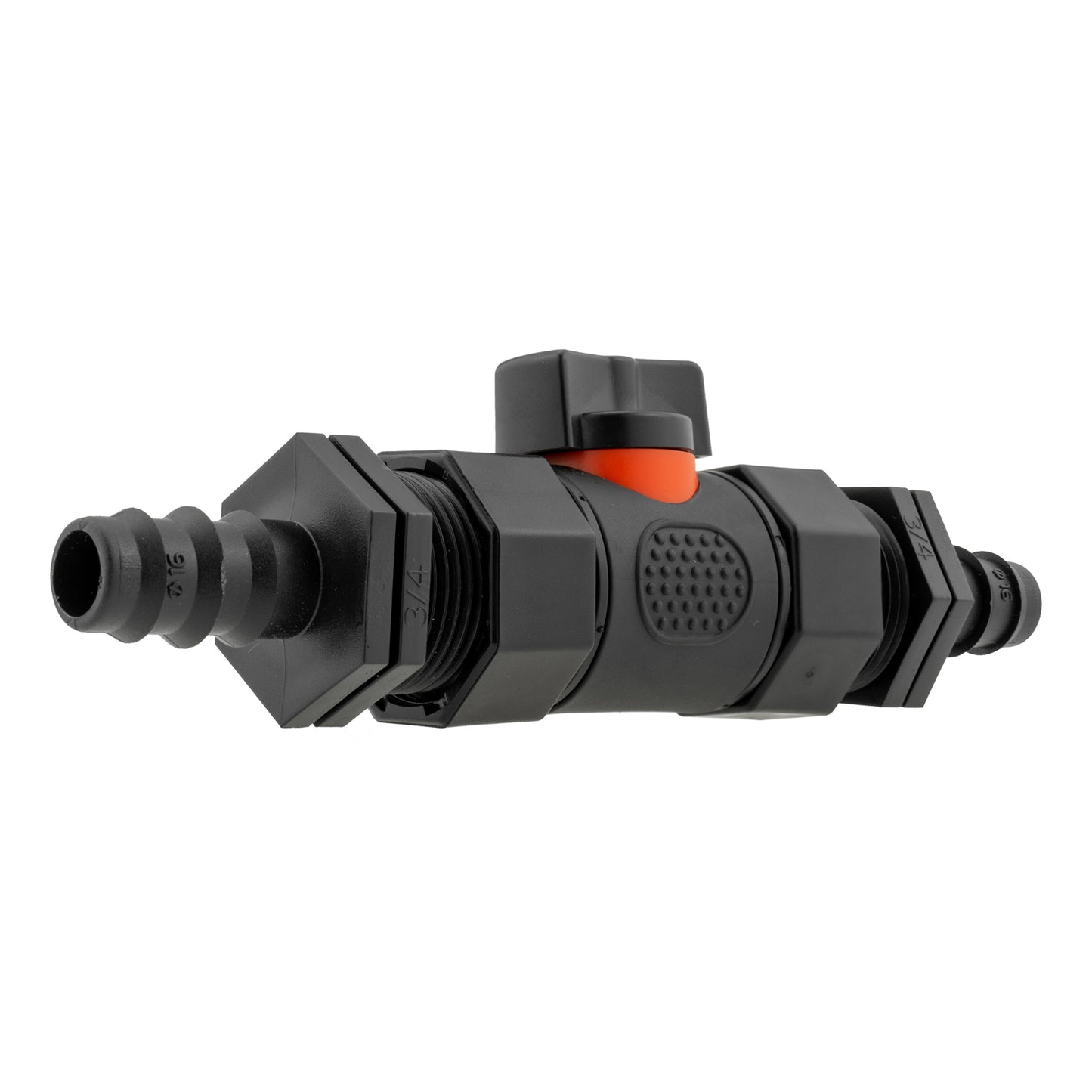 In-Line Valve with 16mm Barbed Irrigation Connector Outlets